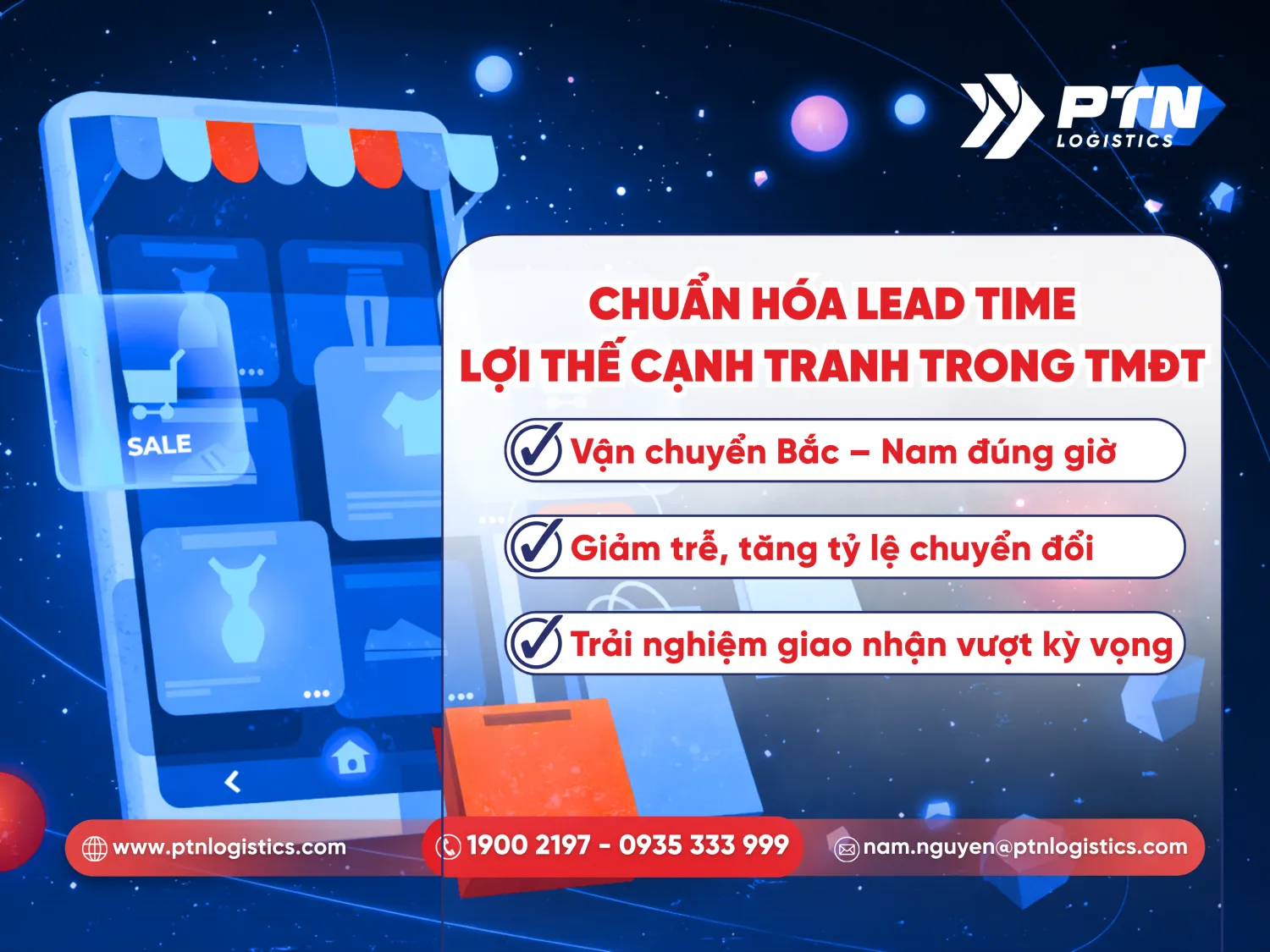 Sử bùng nổ của thương mại điện tử và nhu cầu luân chuyển hàng hóa tuyến Bắc Nam
