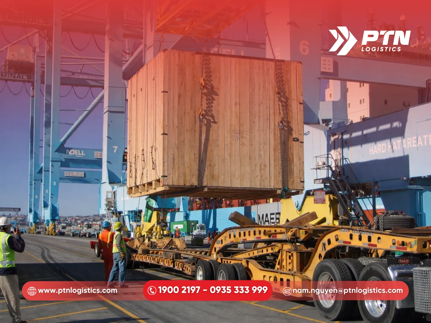 Sử dụng dịch vụ vận tải đa phương thức cho hàng dự án