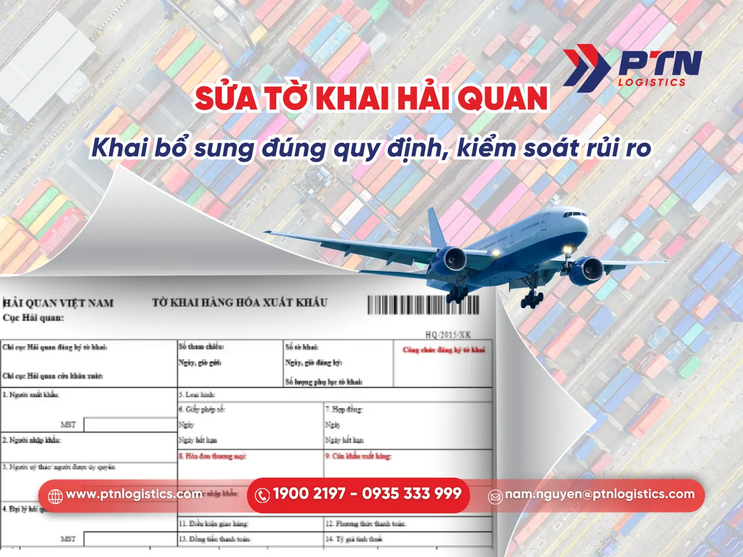 Sửa tờ khai hải quan, khai bổ sung đúng quy định