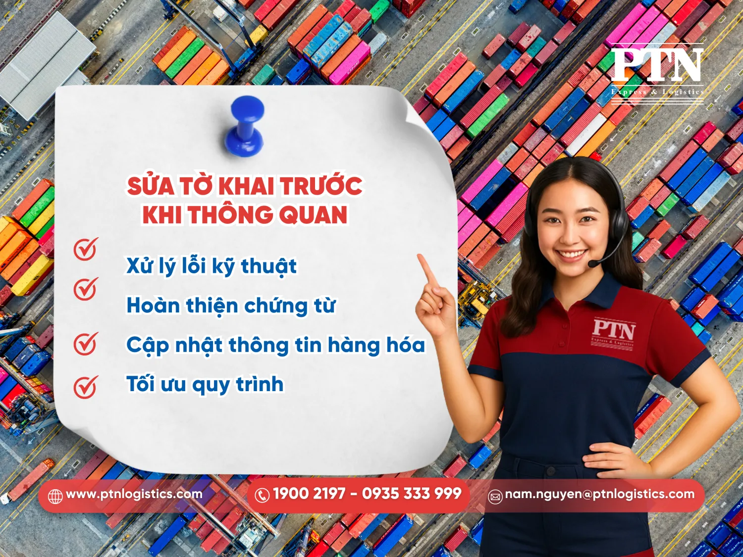 Sửa tờ khai trước khi thông quan