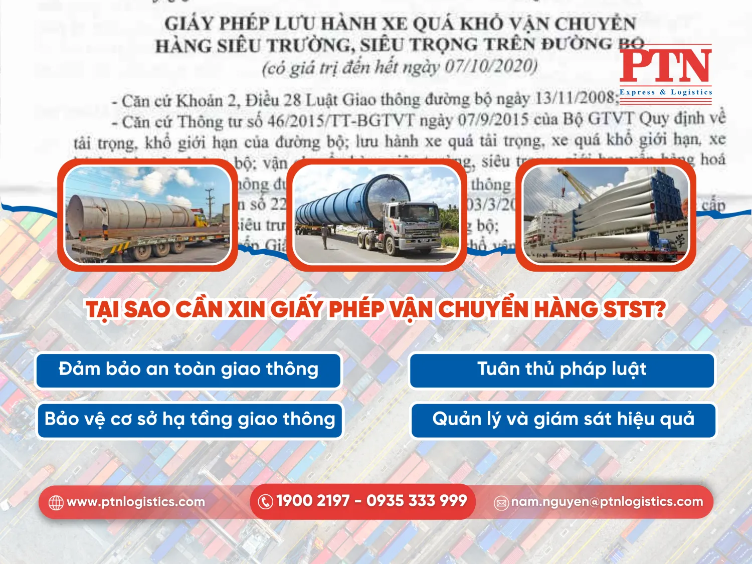 Tại sao cần xin giấy phép vận chuyển hàng STST