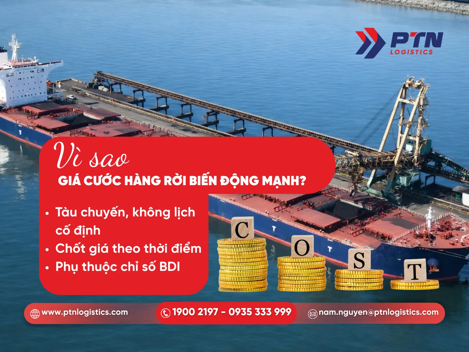 Tại sao giá cước hàng rời biến động mạnh