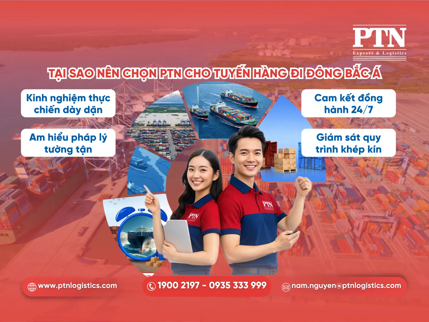 Tại sao nên chọn PTN cho tuyến hàng đi Đông Bắc Á