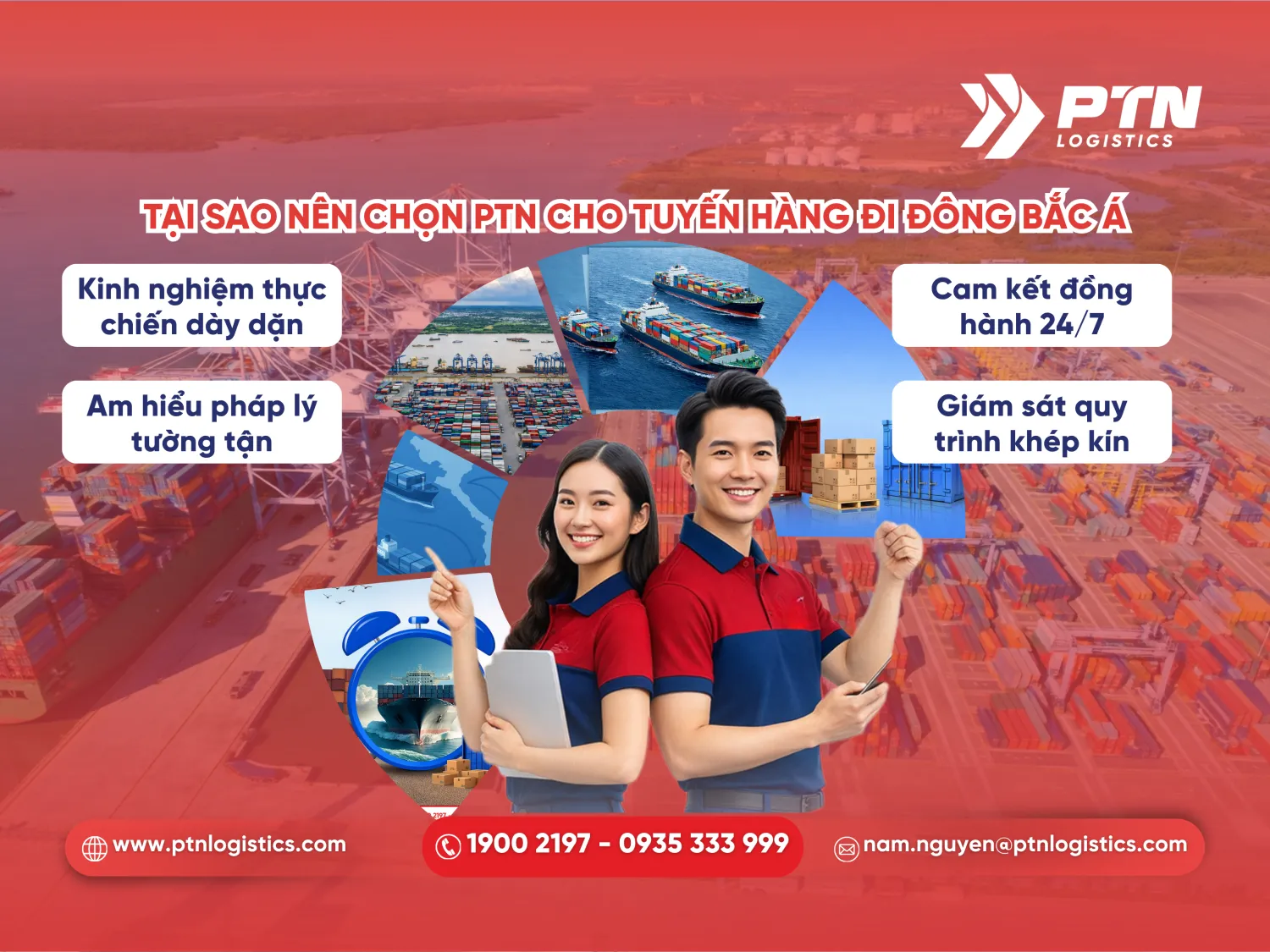 Tại sao nên chọn PTN Logistics cho tuyến hàng đi Đông Bắc Á
