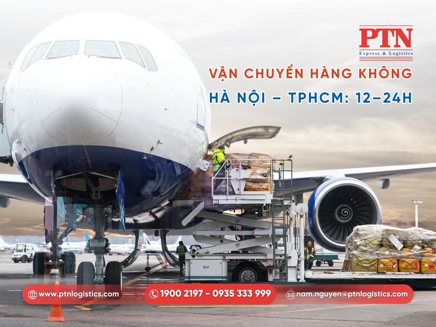 Thời gian vận chuyển đường hàng không từ Hà Nội vào TPHCM