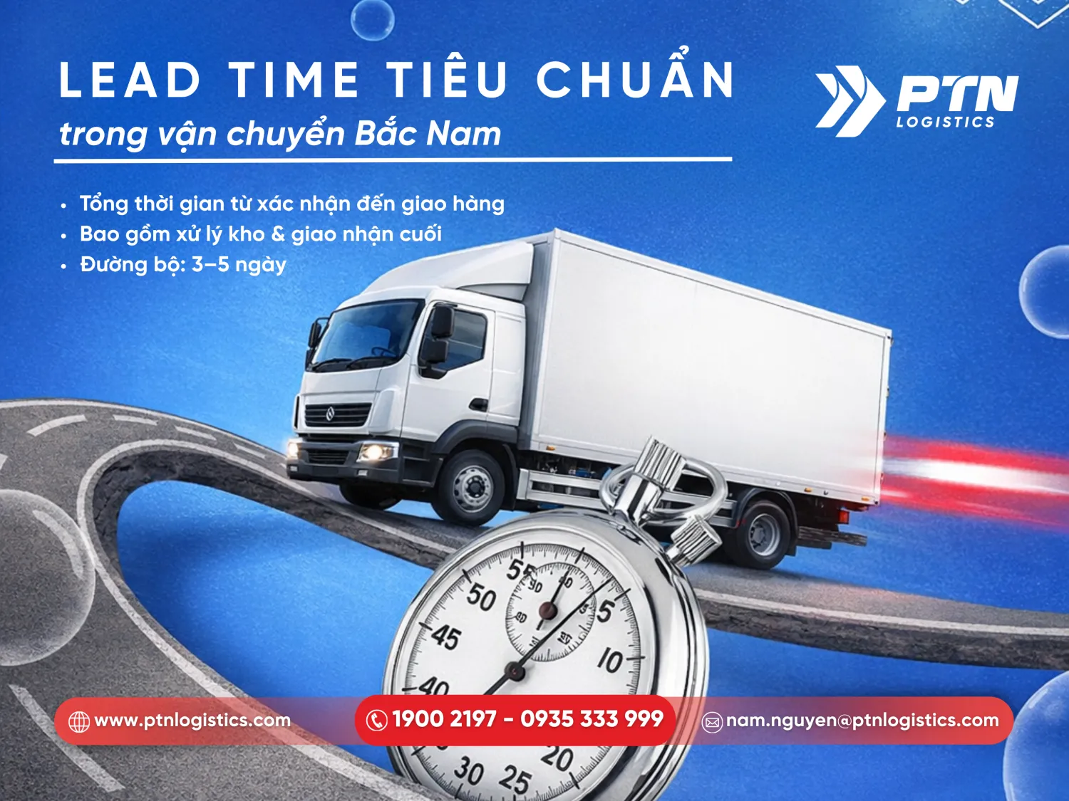Thời gian vận chuyển tiêu chuẩn trong logistics