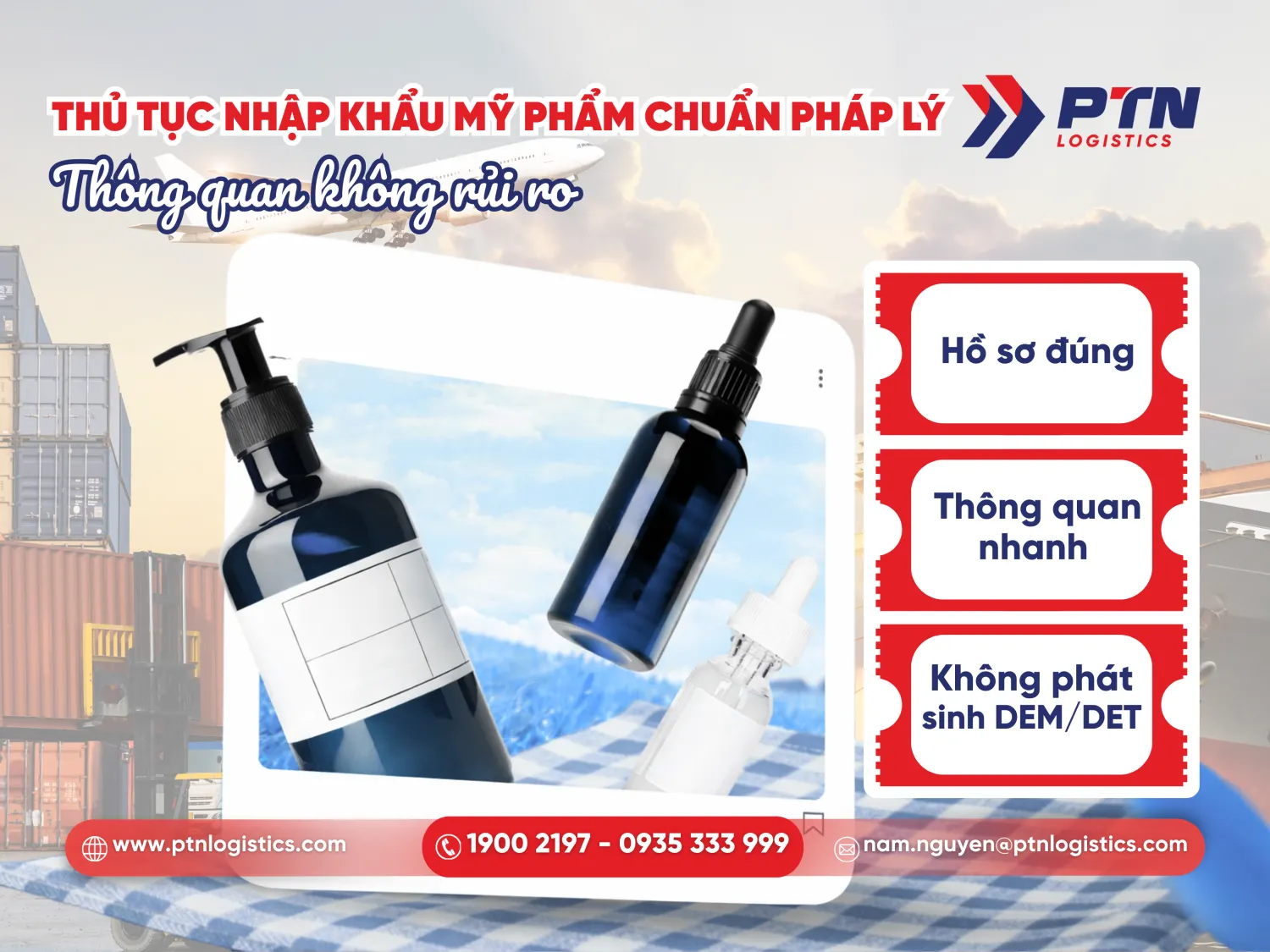 Thủ tục nhập khẩu mỹ phẩm chuẩn pháp lý
