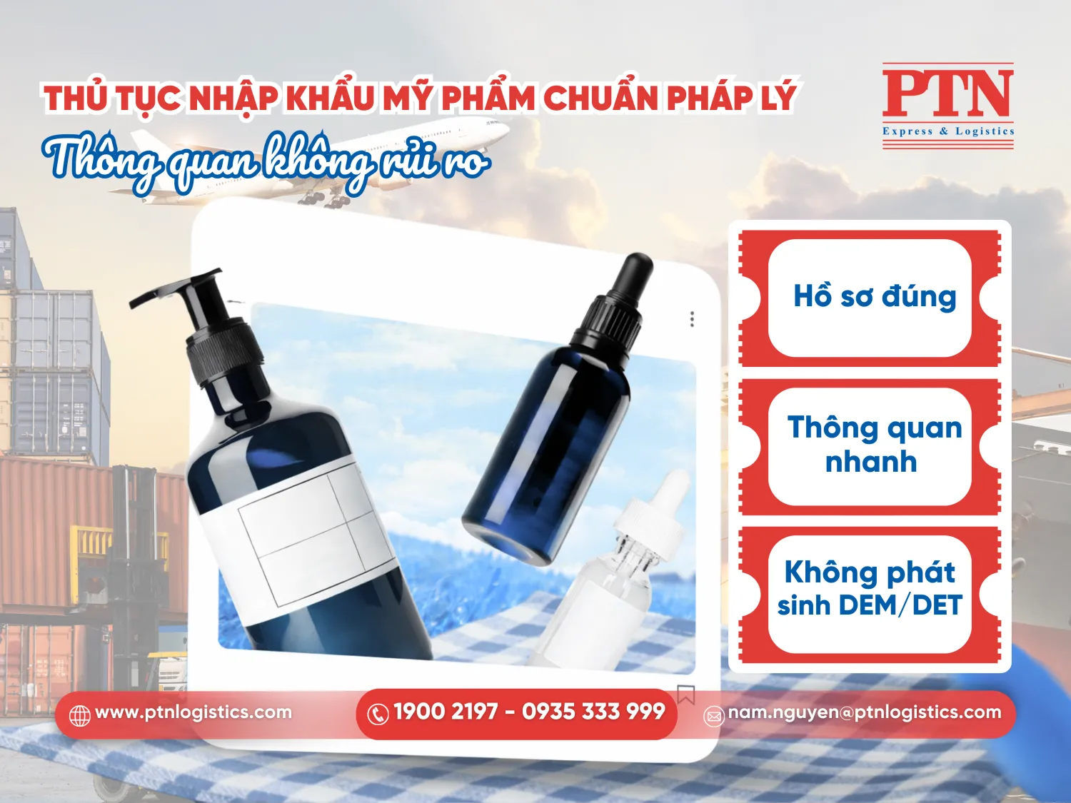 Thủ tục nhập khẩu mỹ phẩm
