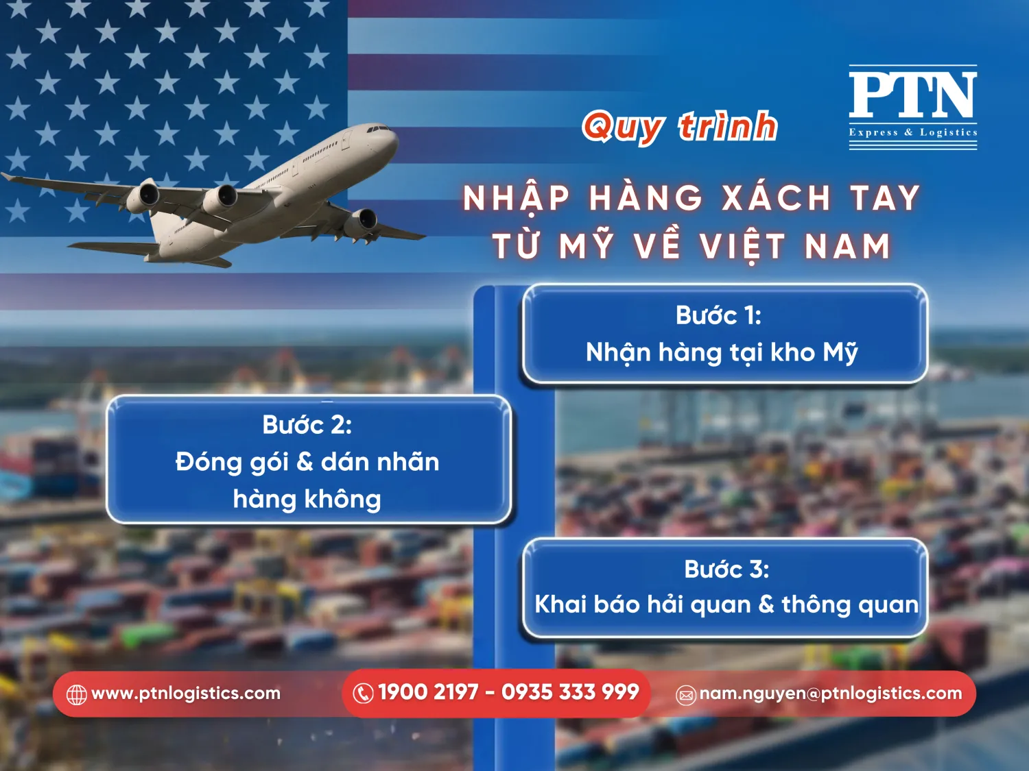 Thủ tục nhập hàng xách tay từ Mỹ về Việt Nam