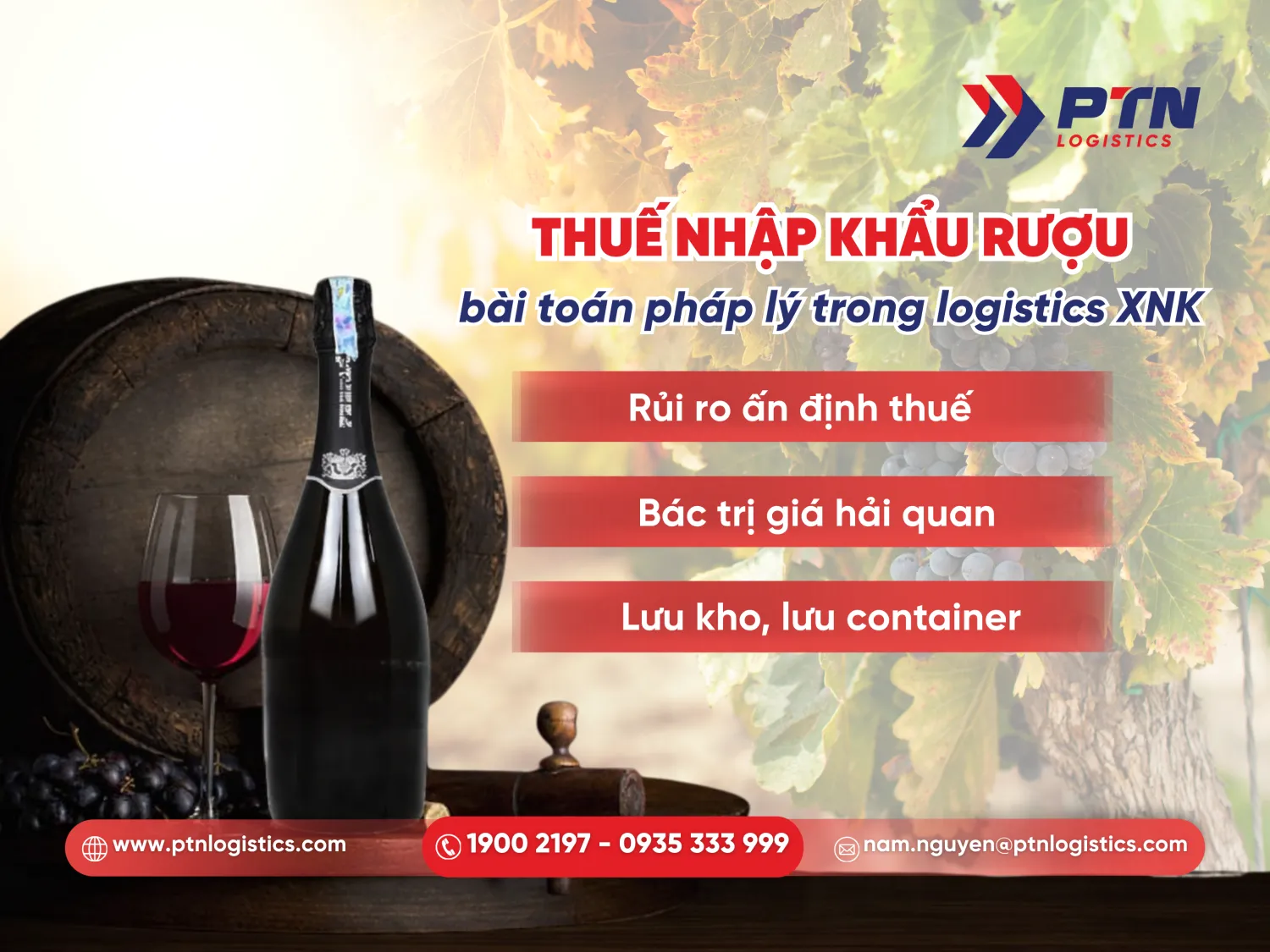 Thuế nhập khẩu rượu: Bài toán pháp lý trong logistics xuất nhập khẩu