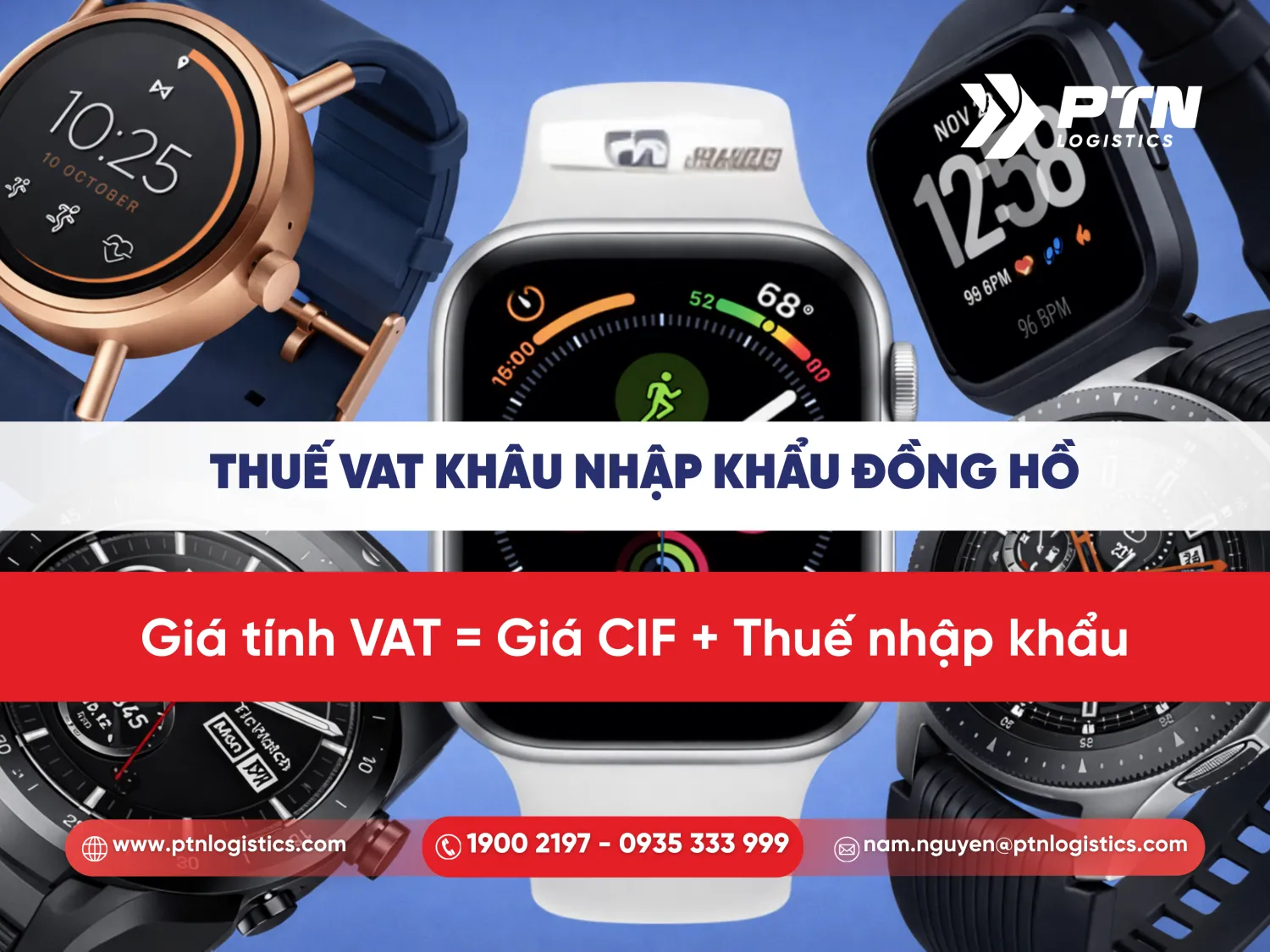 Thuế VAT trong khâu nhập khẩu đồng hồ