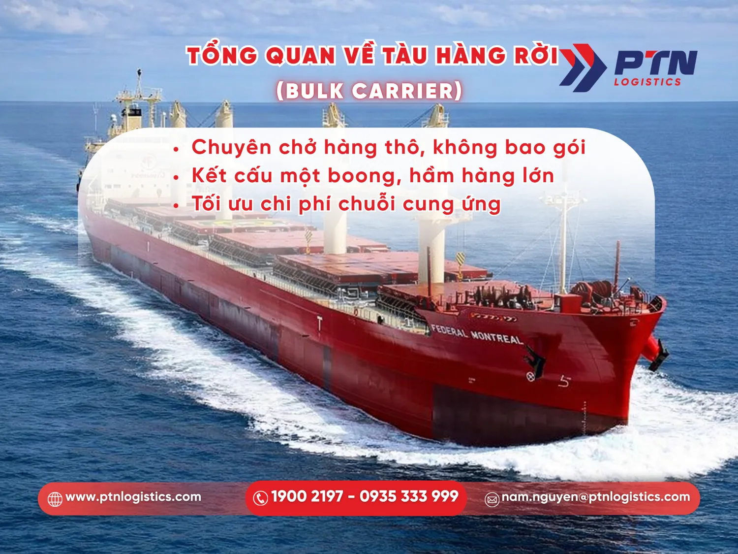 Tìm hiểu chi tiết về tàu hàng rời