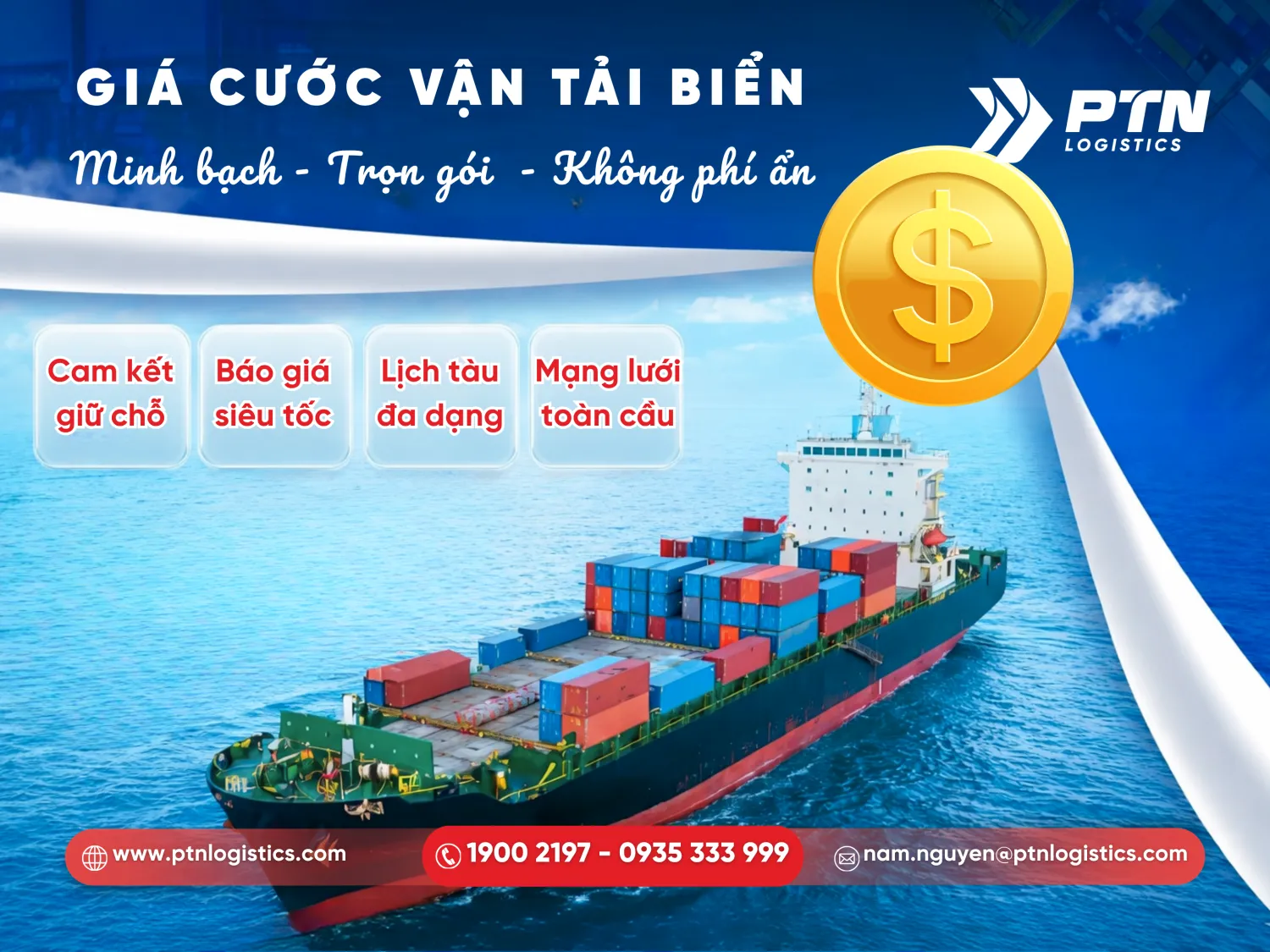 Tìm hiểu giá cước vận tải biển