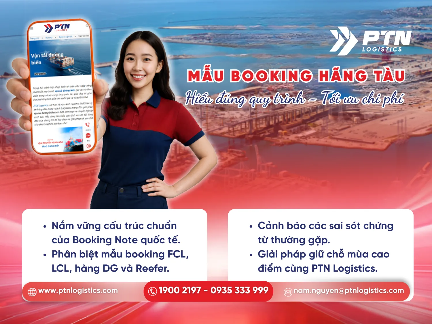 Tìm hiểu mẫu booking hãng tàu