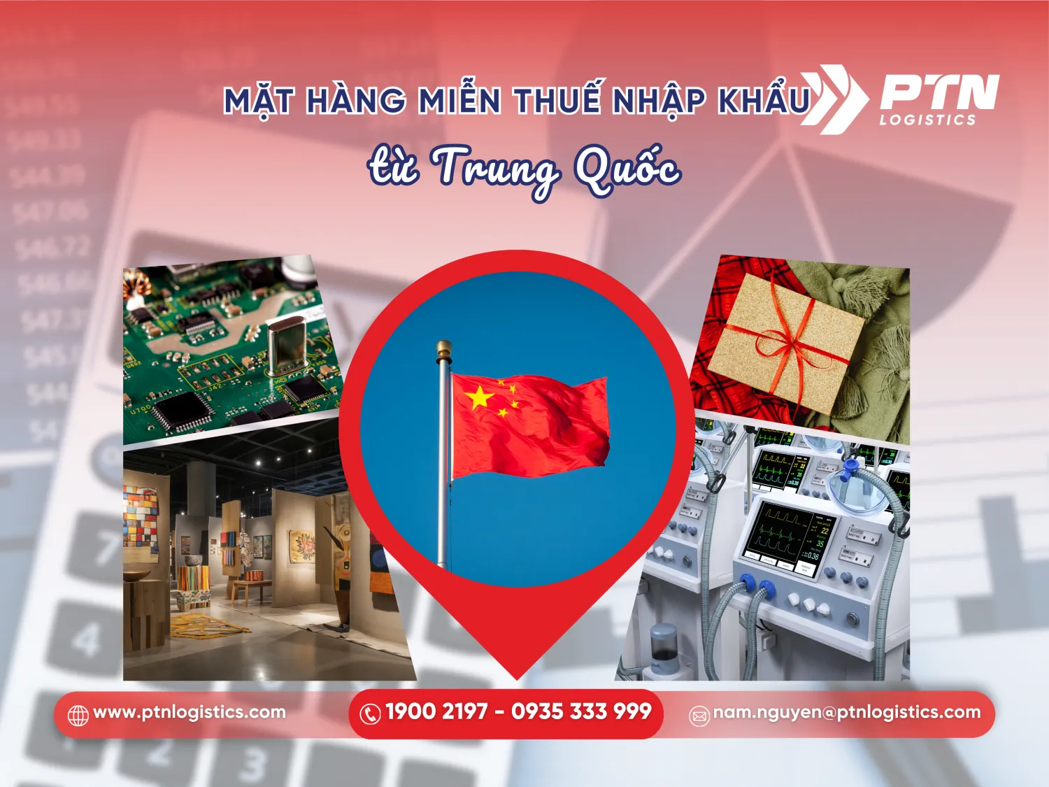 Tìm hiểu những mặt hàng miễn thuế nhập khẩu từ Trung Quốc