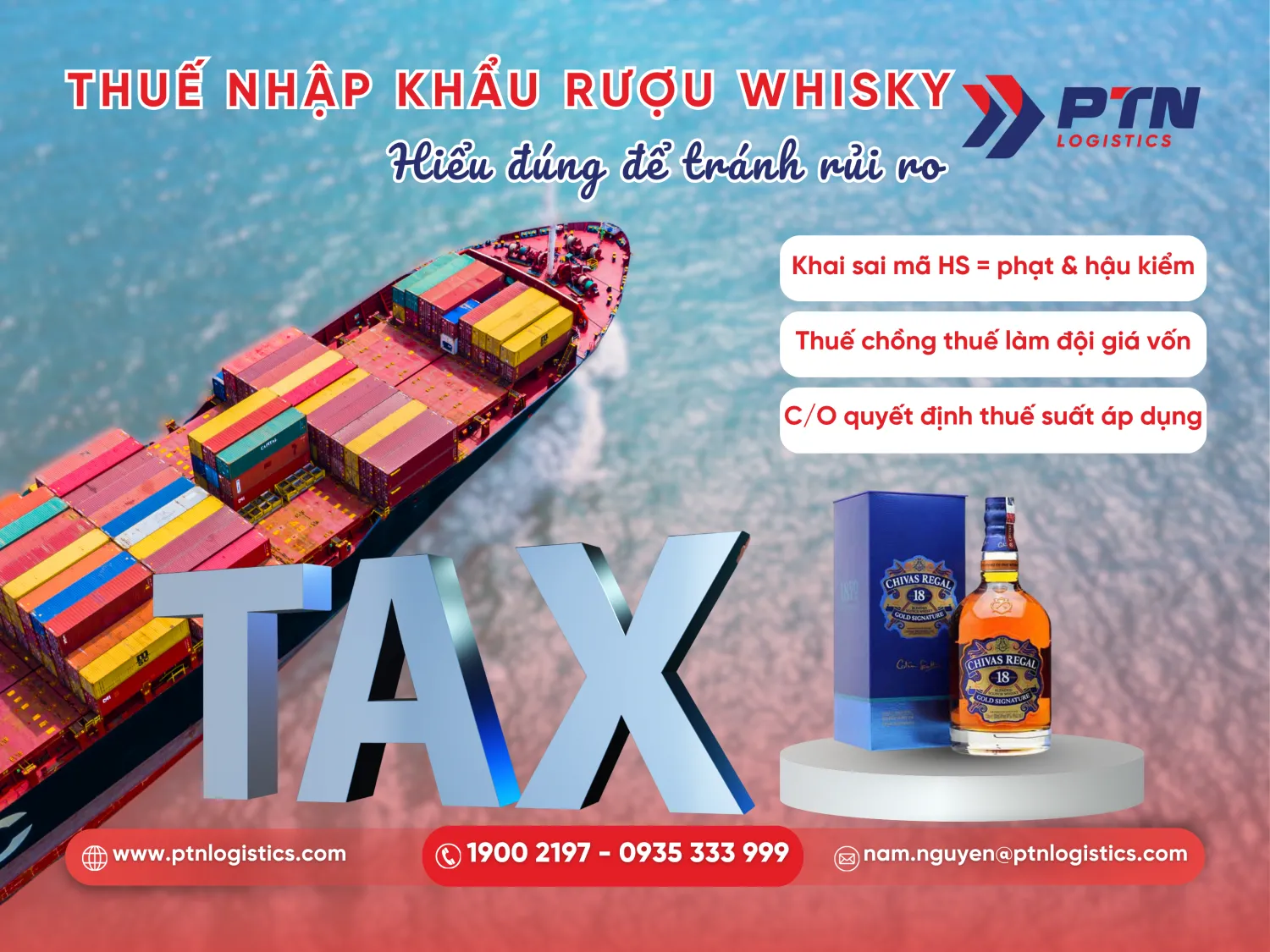 Tìm hiểu thuế nhập khẩu rượu whisky