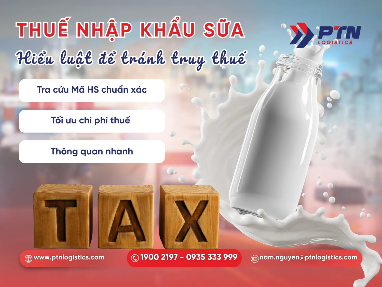 Tìm hiểu thuế nhập khẩu sữa