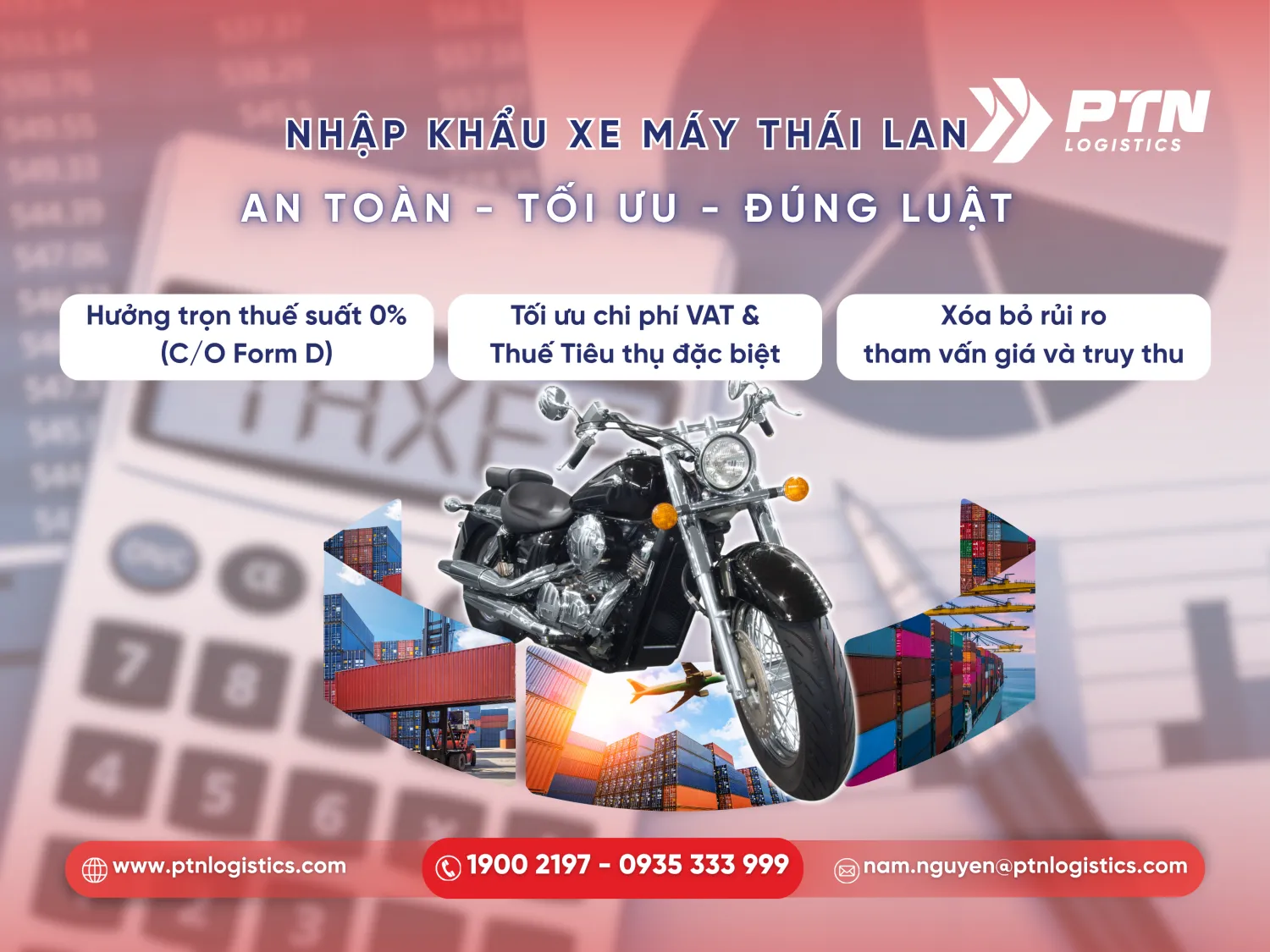 Tìm hiểu thuế nhập khẩu xe máy vào Thái Lan