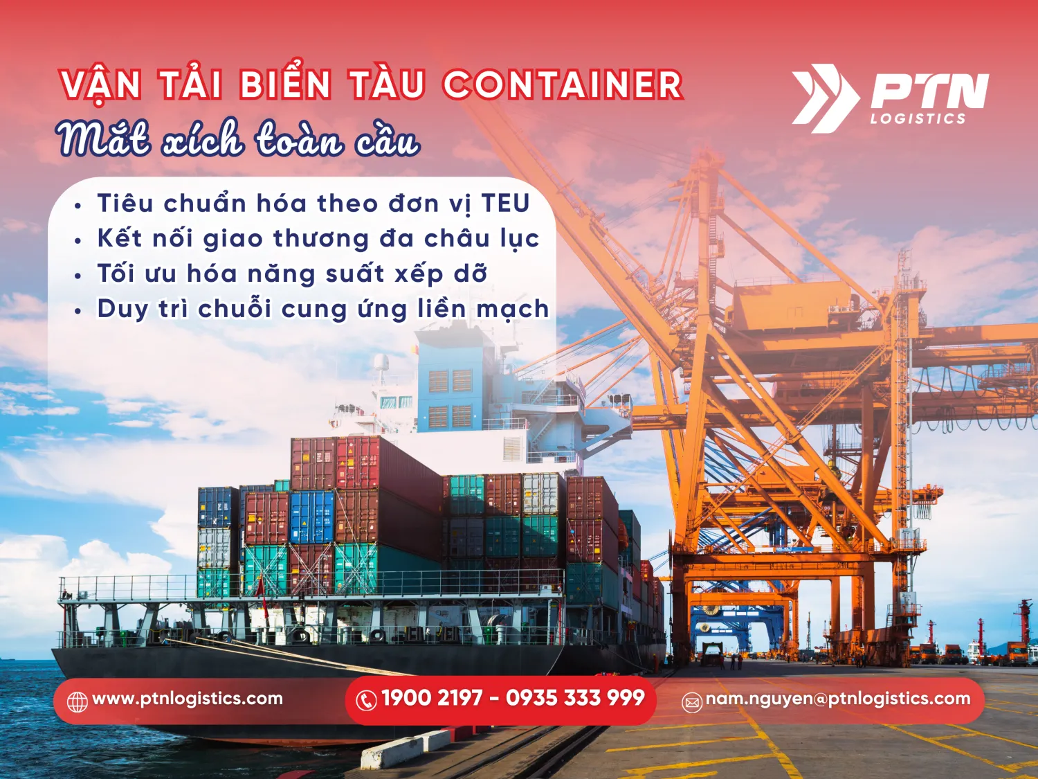Tìm hiểu tổng quan về vận tải biển container