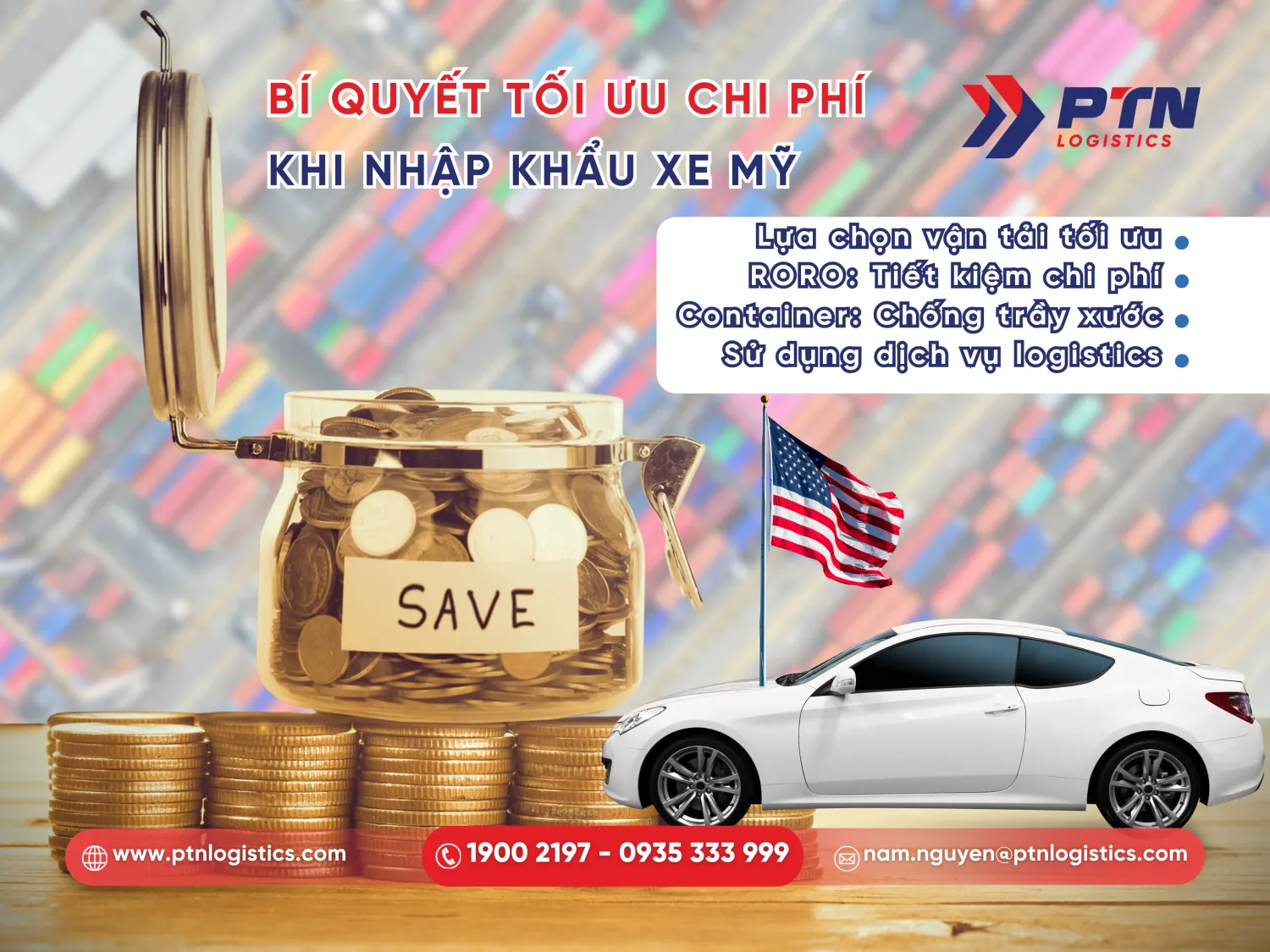 Tối ưu chi phí nhập khẩu xe từ Mỹ
