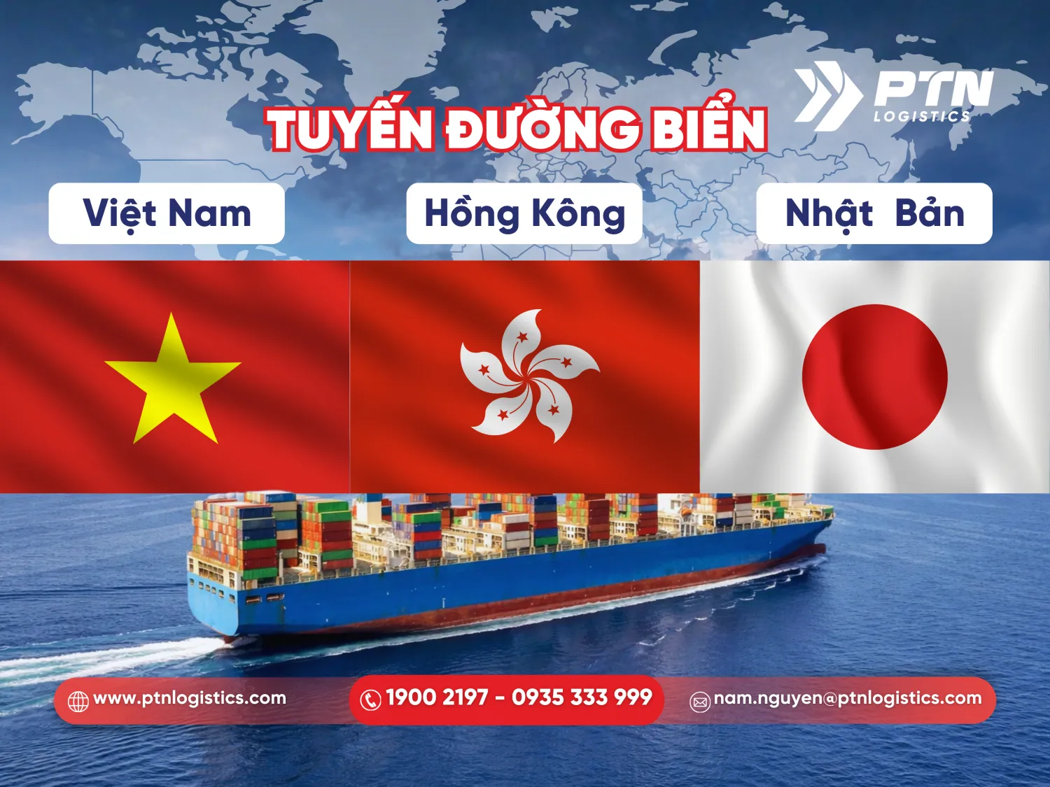 Tổng quan về tuyến đường biển Việt Nam-Hồng Kong-Nhật Bản