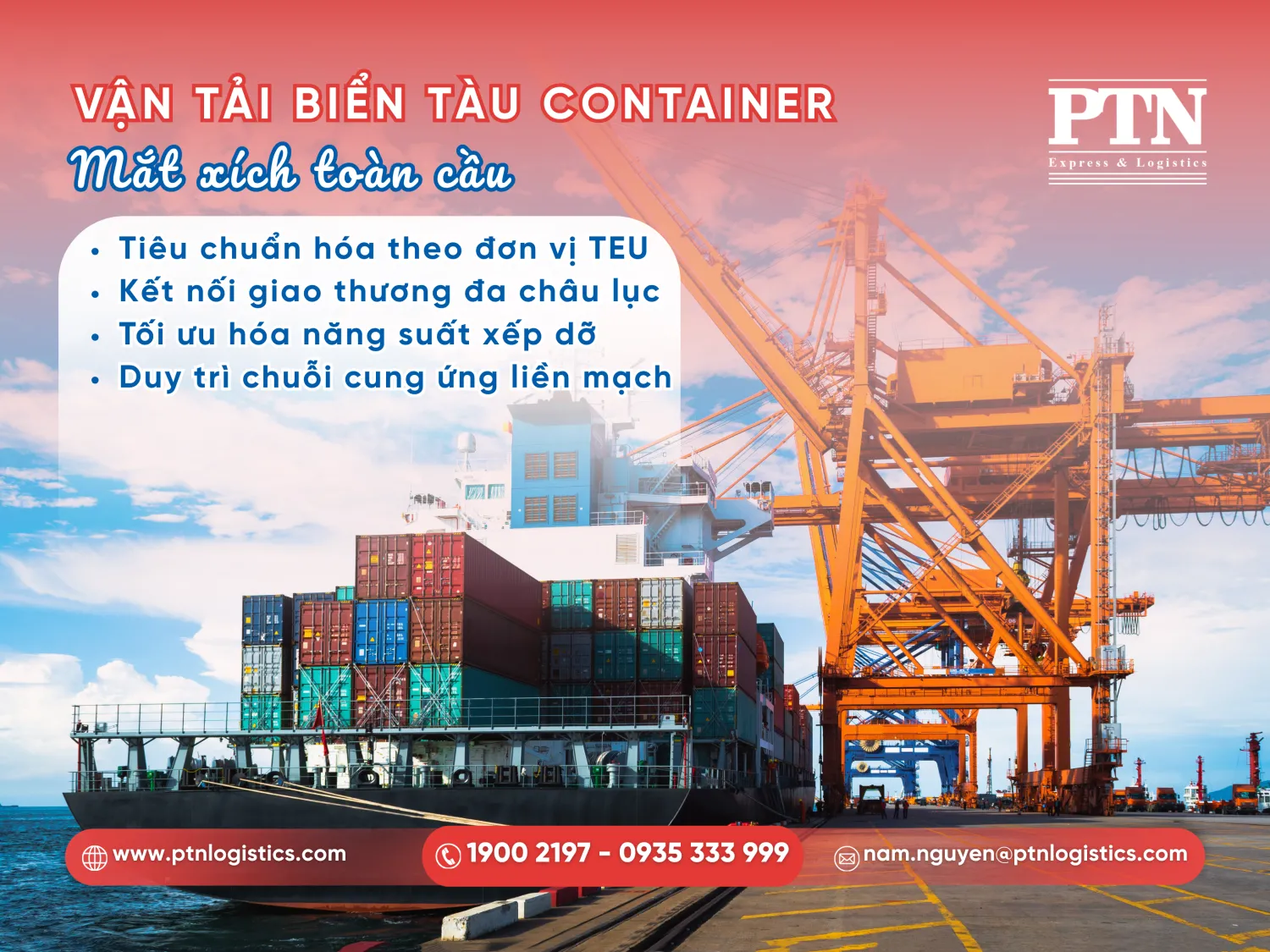 Tổng quan về vận tải biển container
