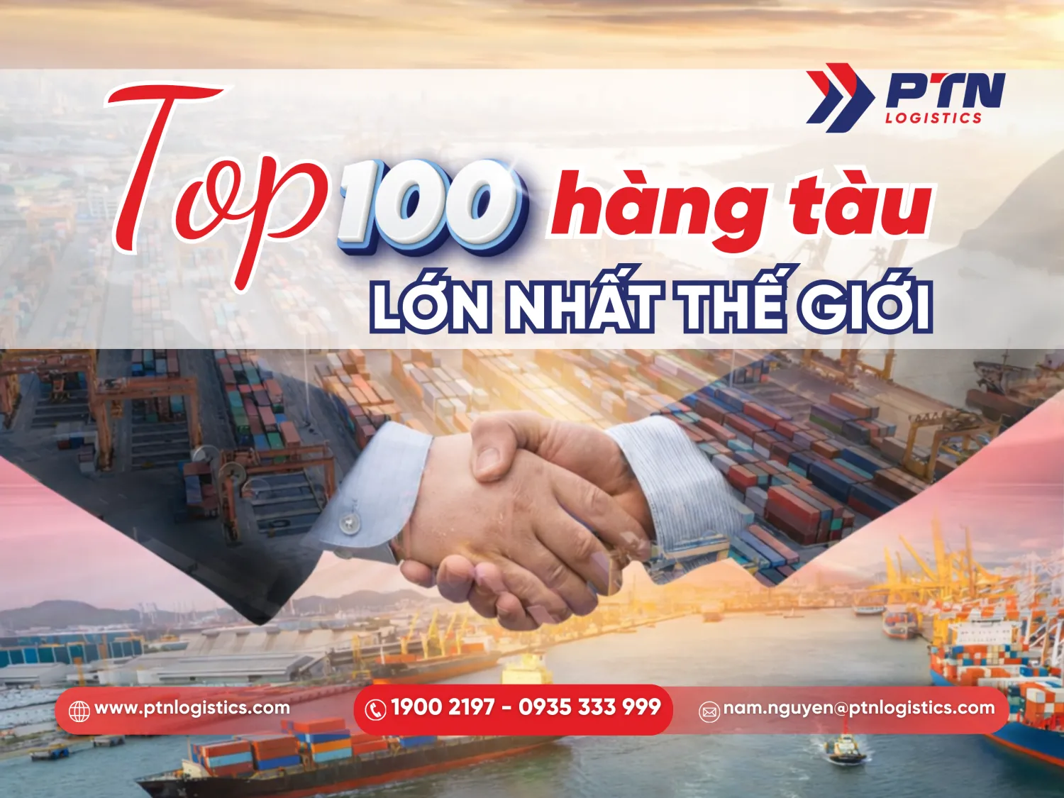 Top 100 hãng tàu lớn nhất thế giới chi tiết