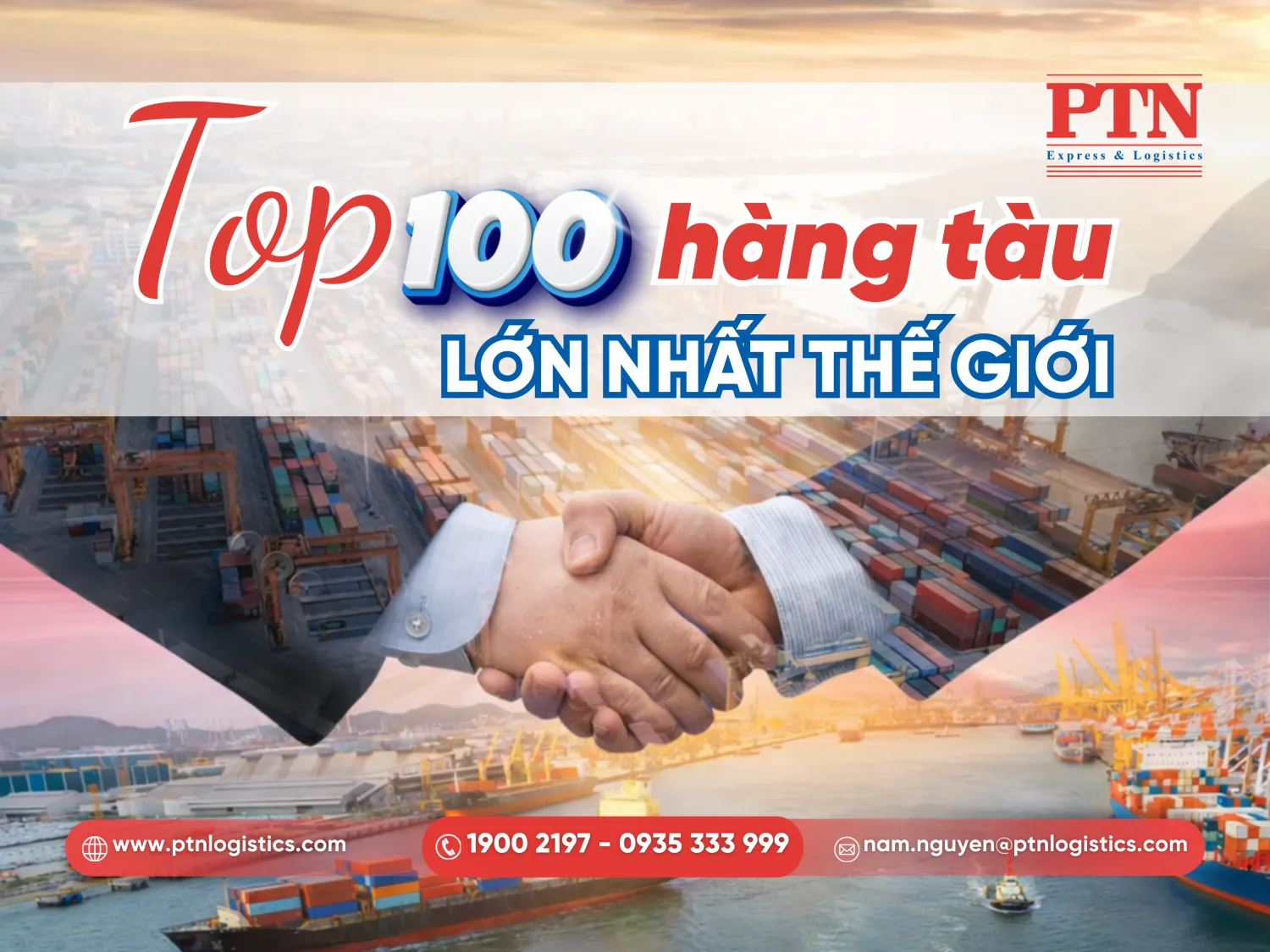 Top 100 hãng tàu lớn nhất thế giới