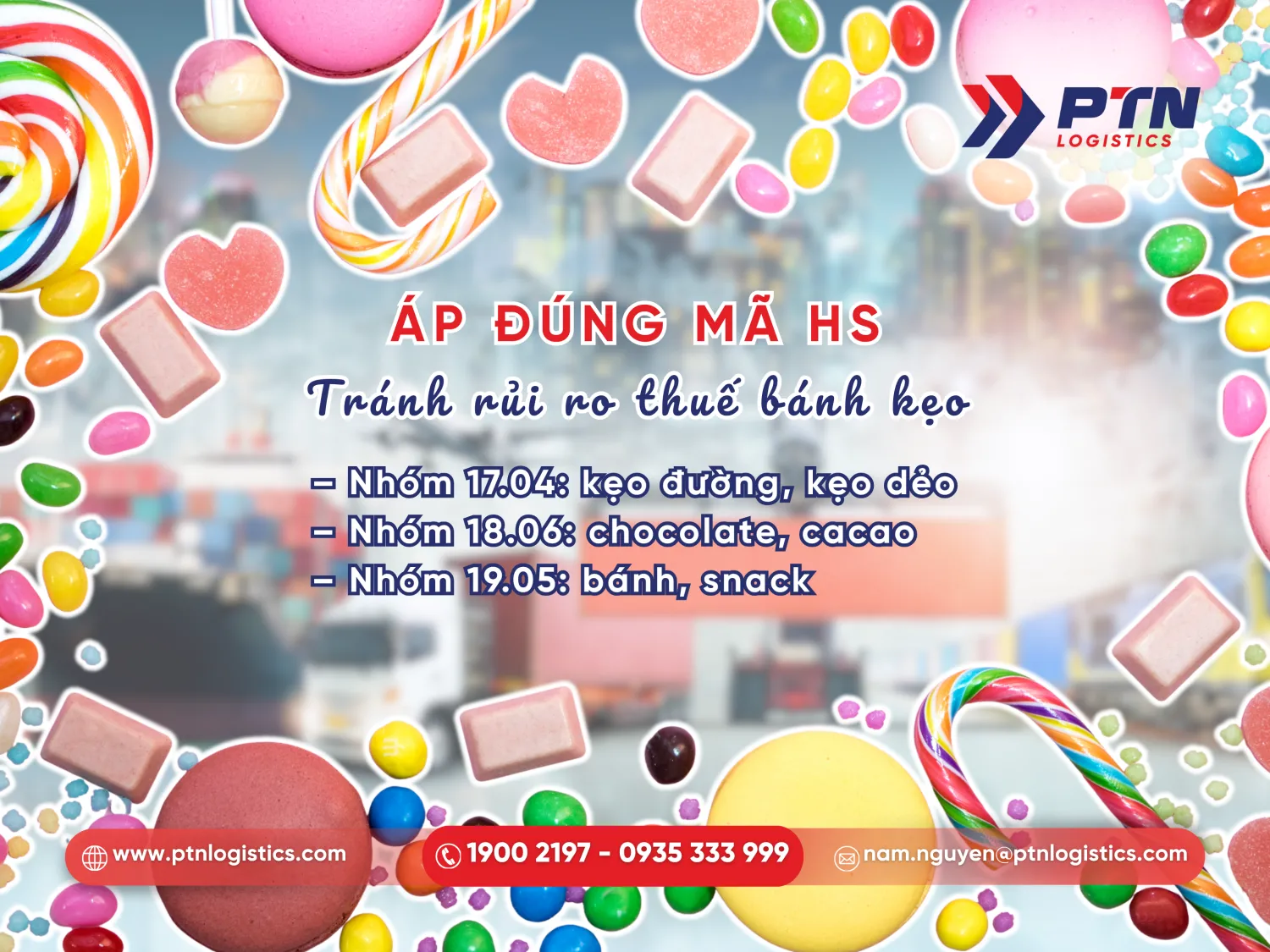 Tra cứu mã HS Code bánh kẹo nhập khẩu
