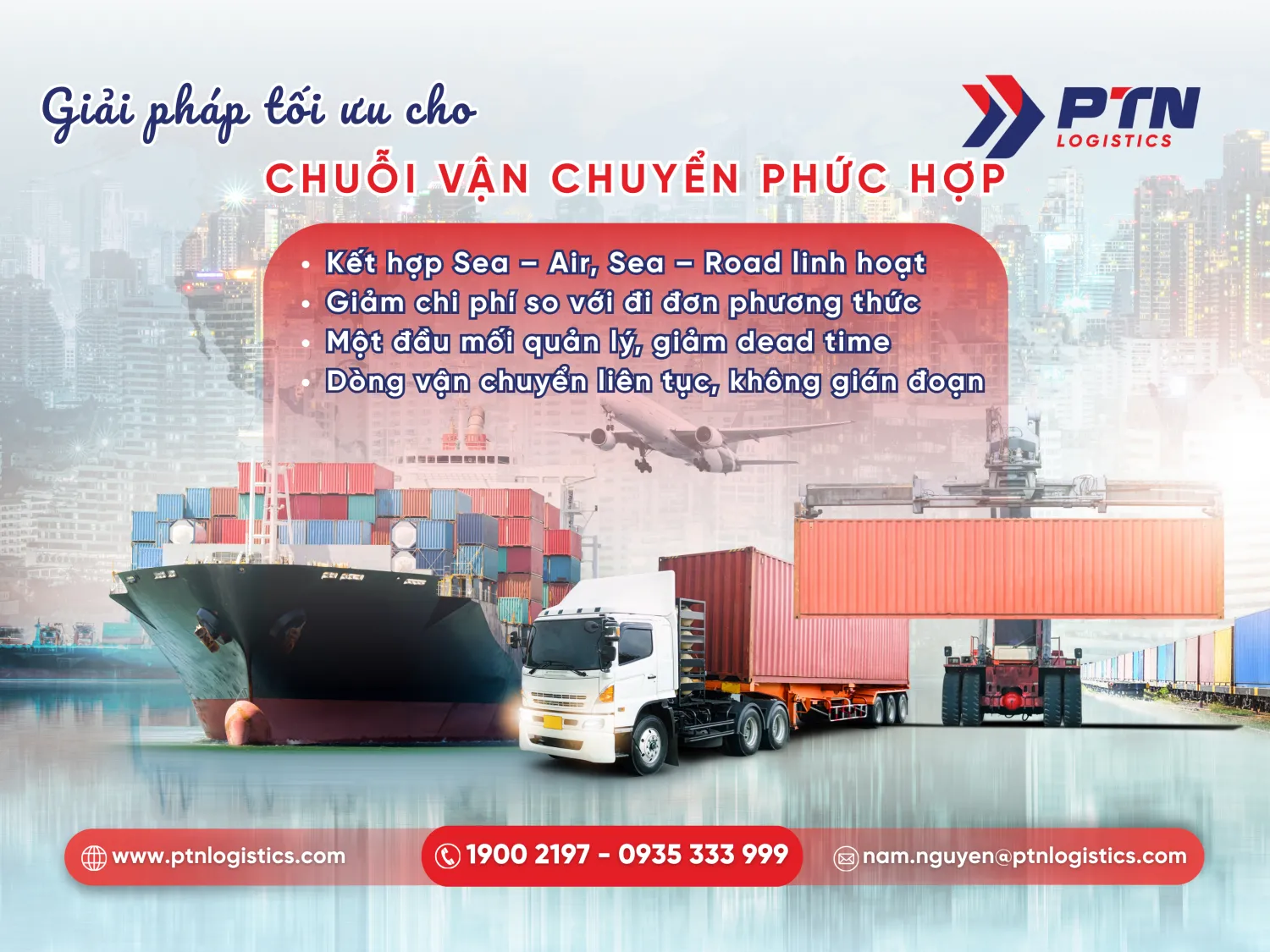 Trường hợp sử dụng dịch vụ vận tải đa phương thức