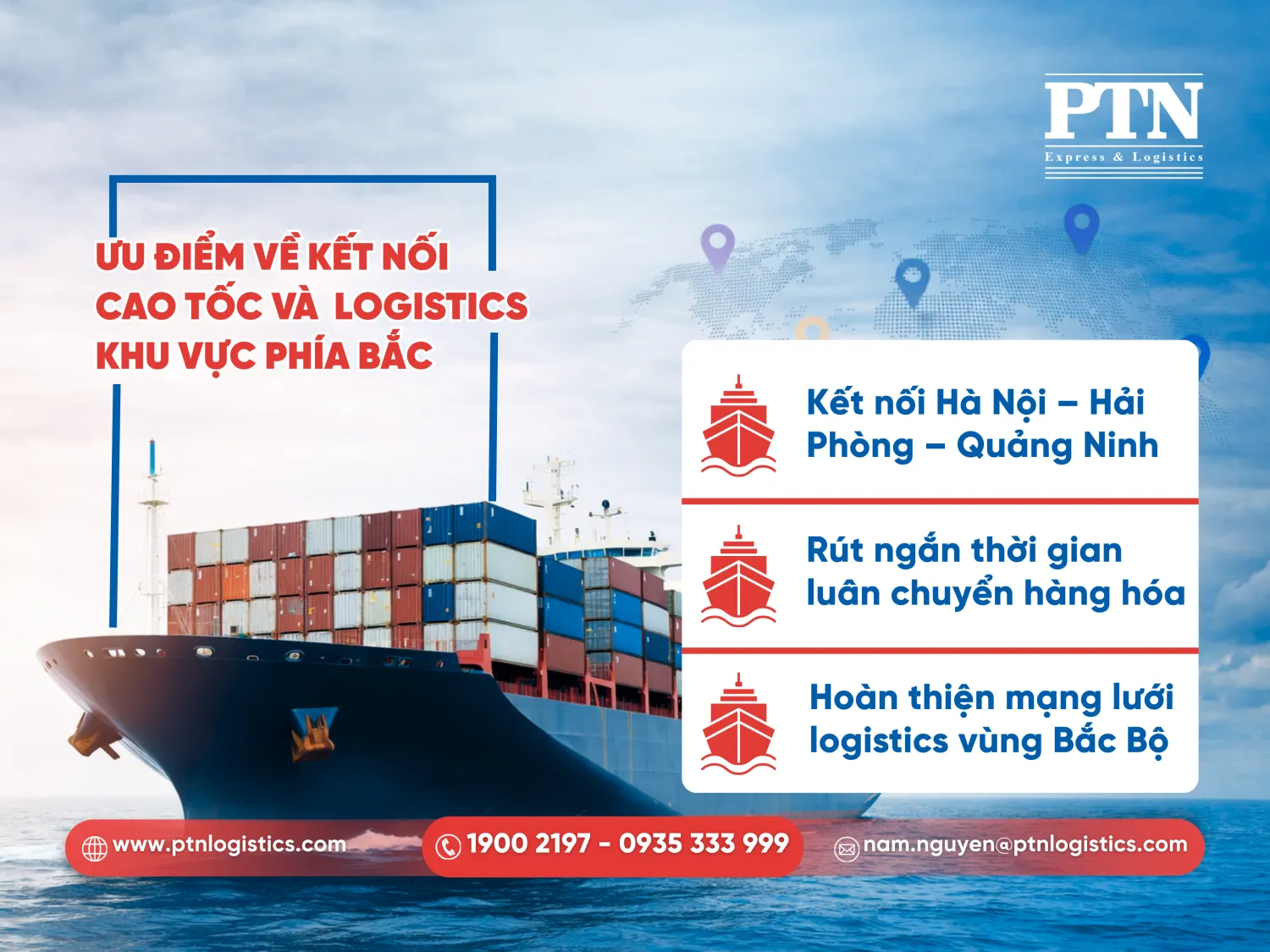 Ưu điểm về kết nối cao tốc và logistics khu vực phía Bắc