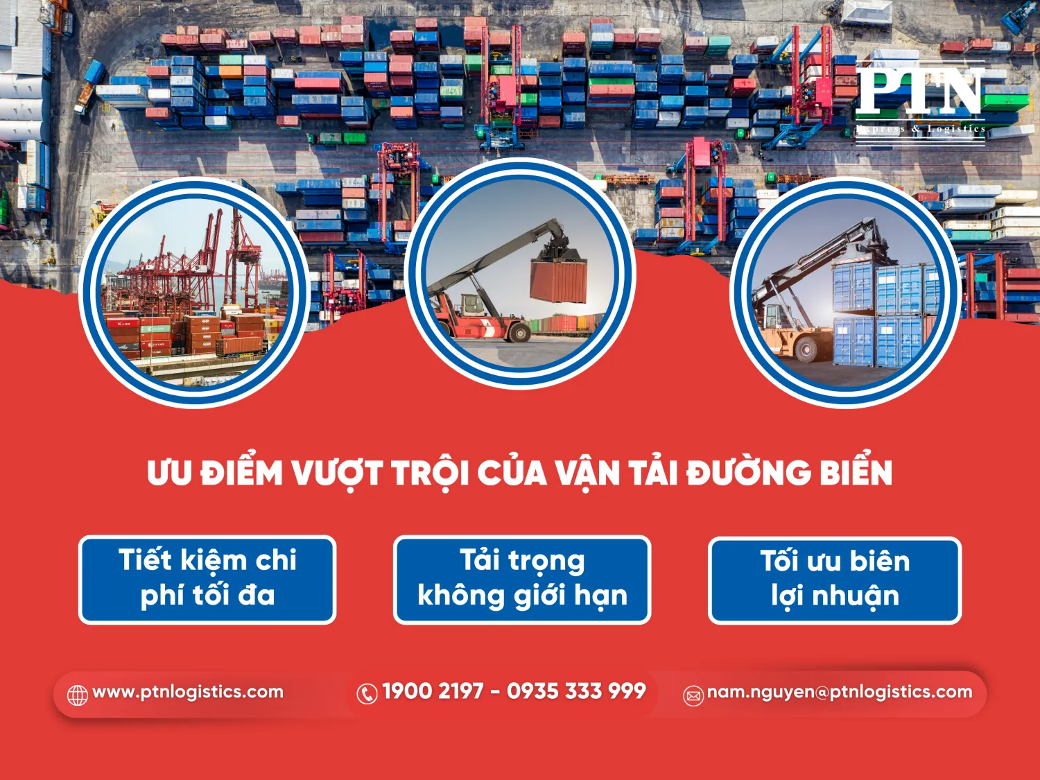 Ưu điểm vượt trội của vận tải đường biển