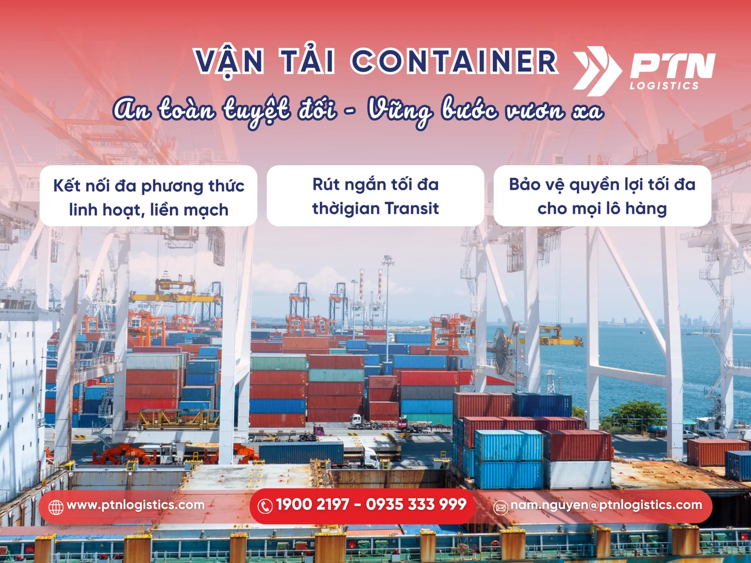 Vai trò quan trọng của công ty vận tải container