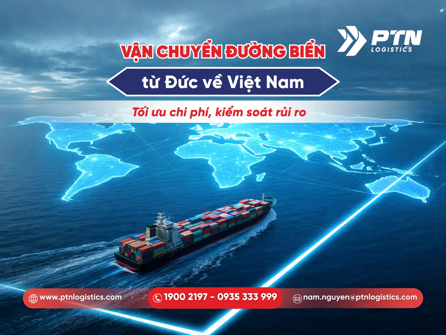 Vận chuyển đường biển từ Đức về Việt Nam tối ưu chi phí kiểm soát rủi ro