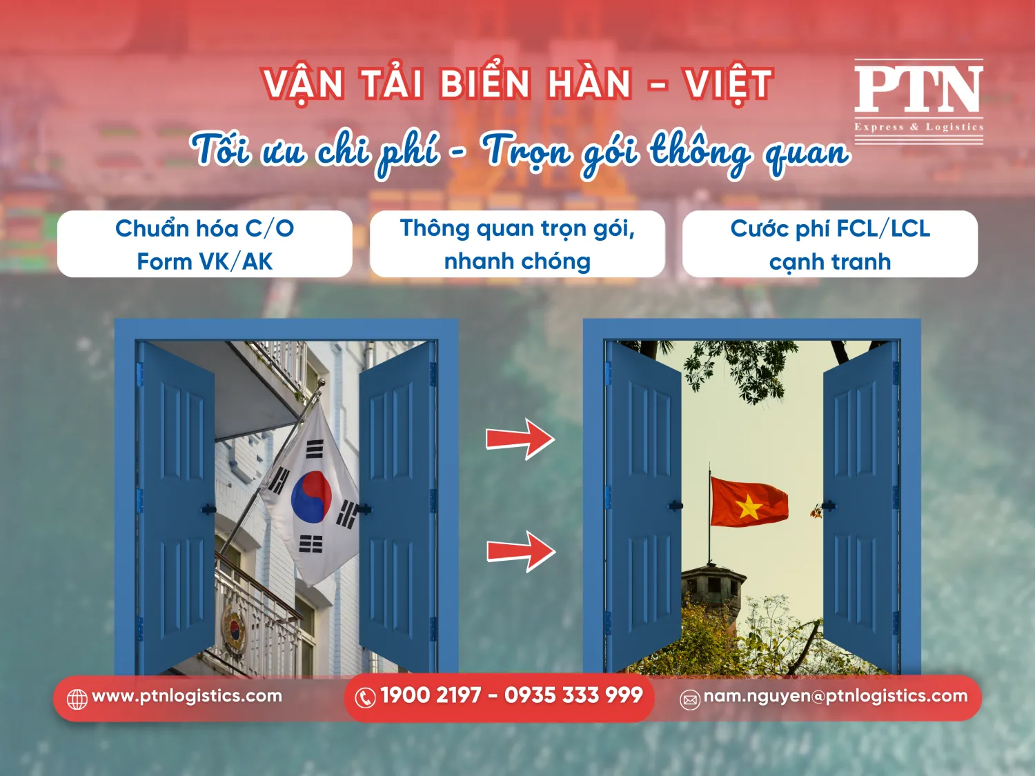 Vận chuyển đường biển từ Hàn Quốc về Việt Nam