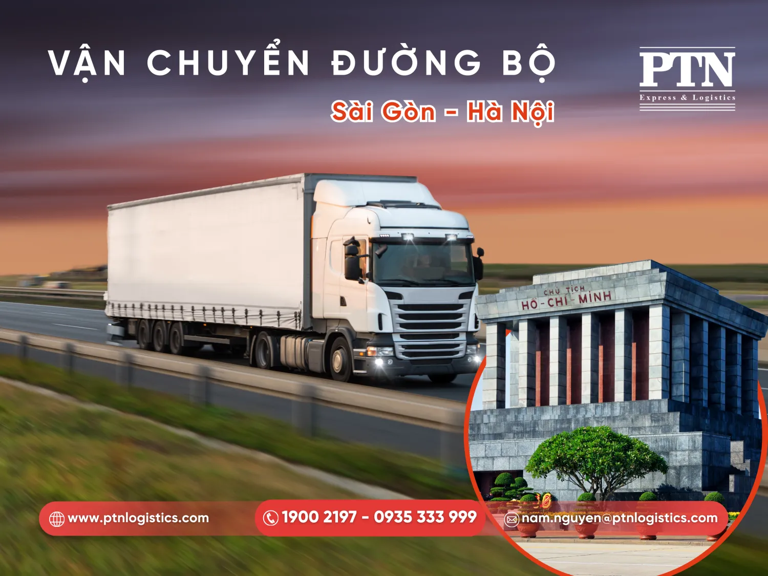 Vận chuyển đường bộ Sài Gòn Hà Nội