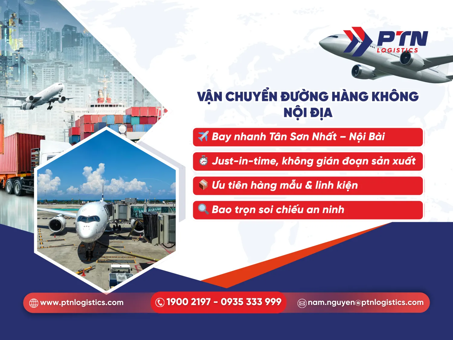 Vận chuyển đường hàng không tuyến nội địa
