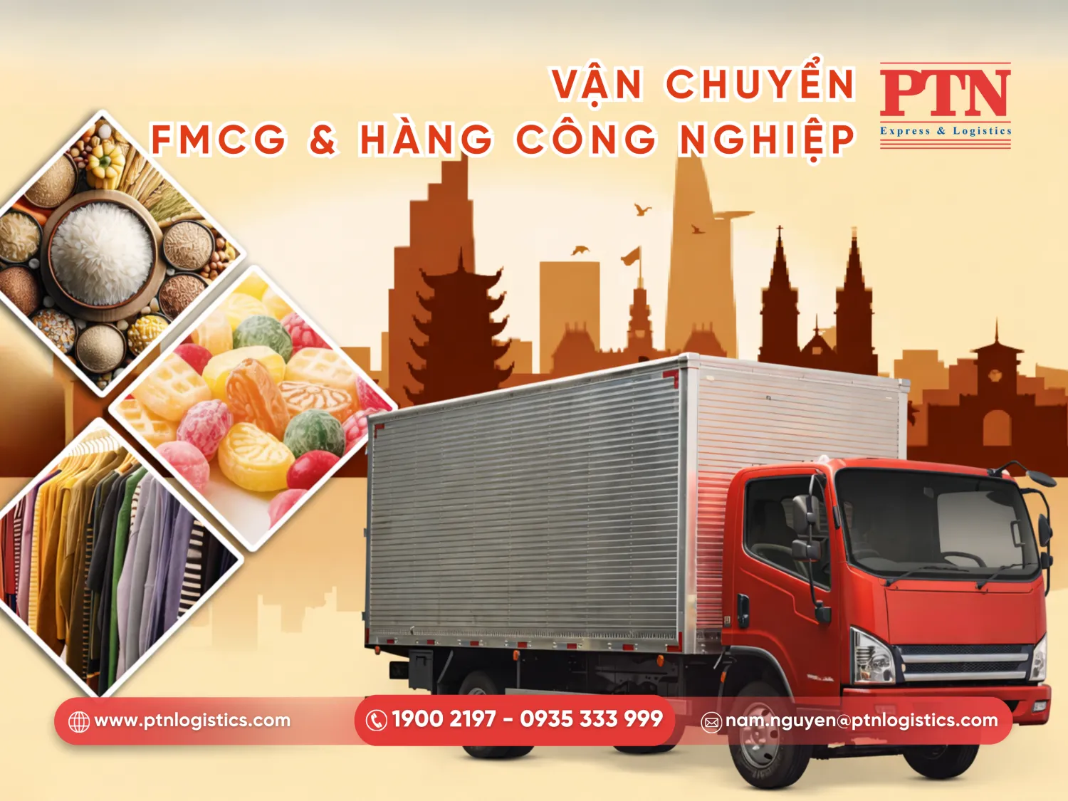 Vận chuyển hàng tiêu dùng nhanh từ Sài Gòn đi Hà Nội