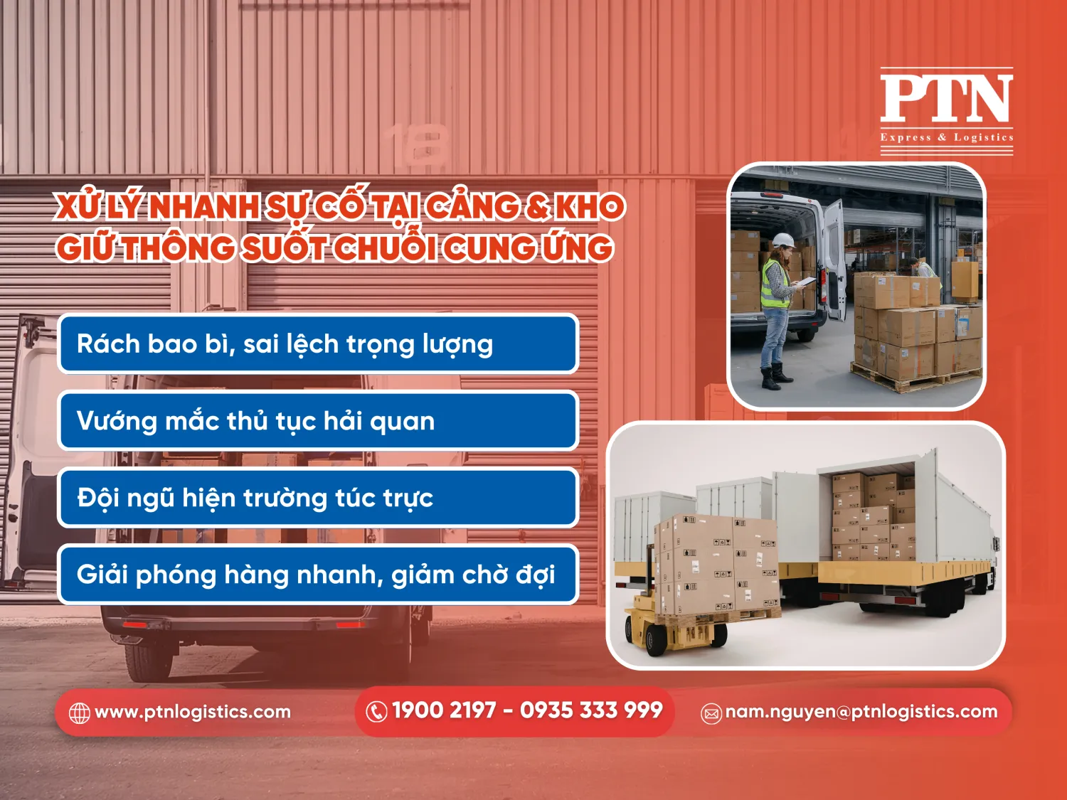 Xử lý các vấn đề phát sinh tại kho