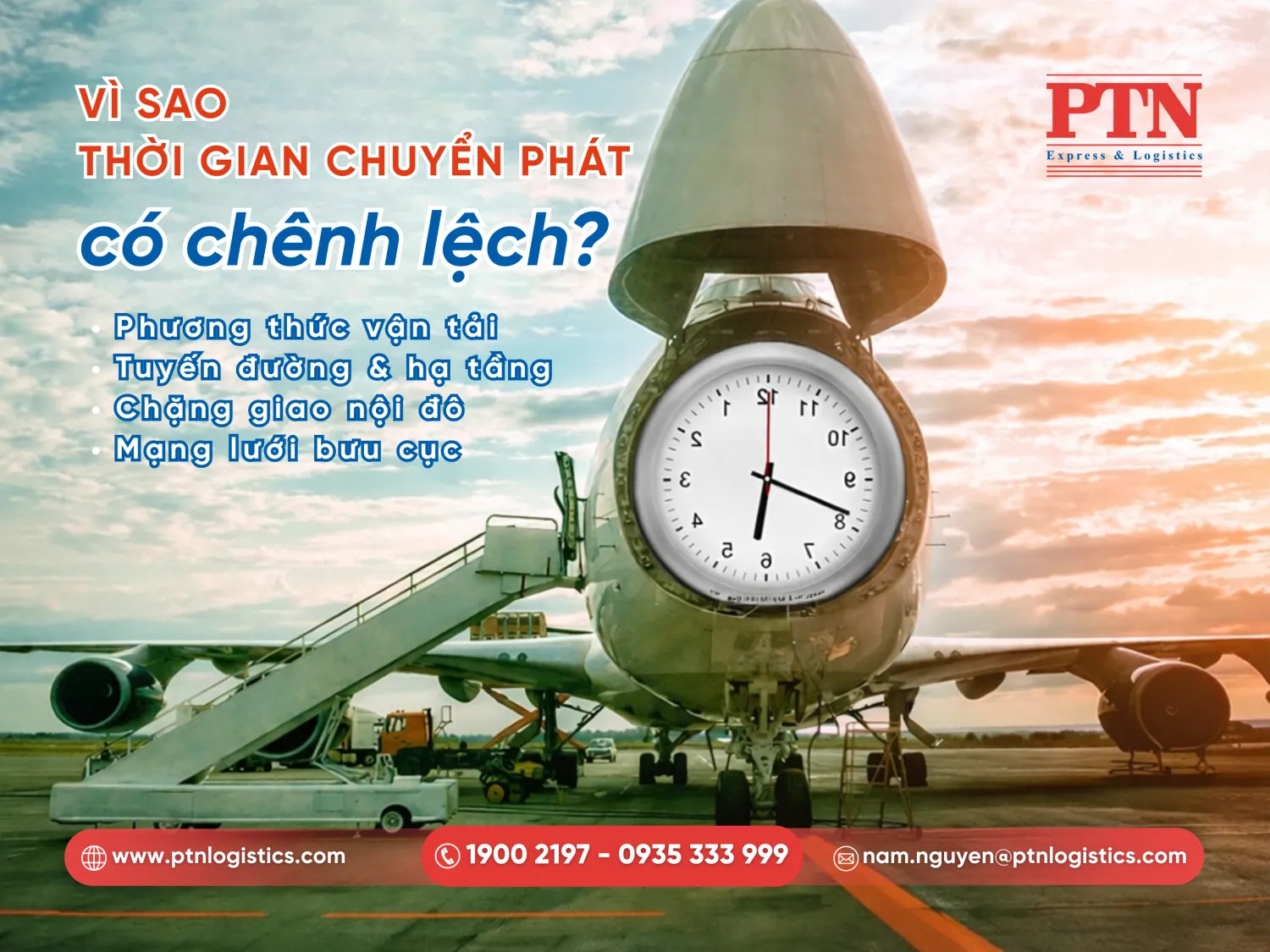 Yếu tố ảnh hưởng đến thời gian vận chuyển
