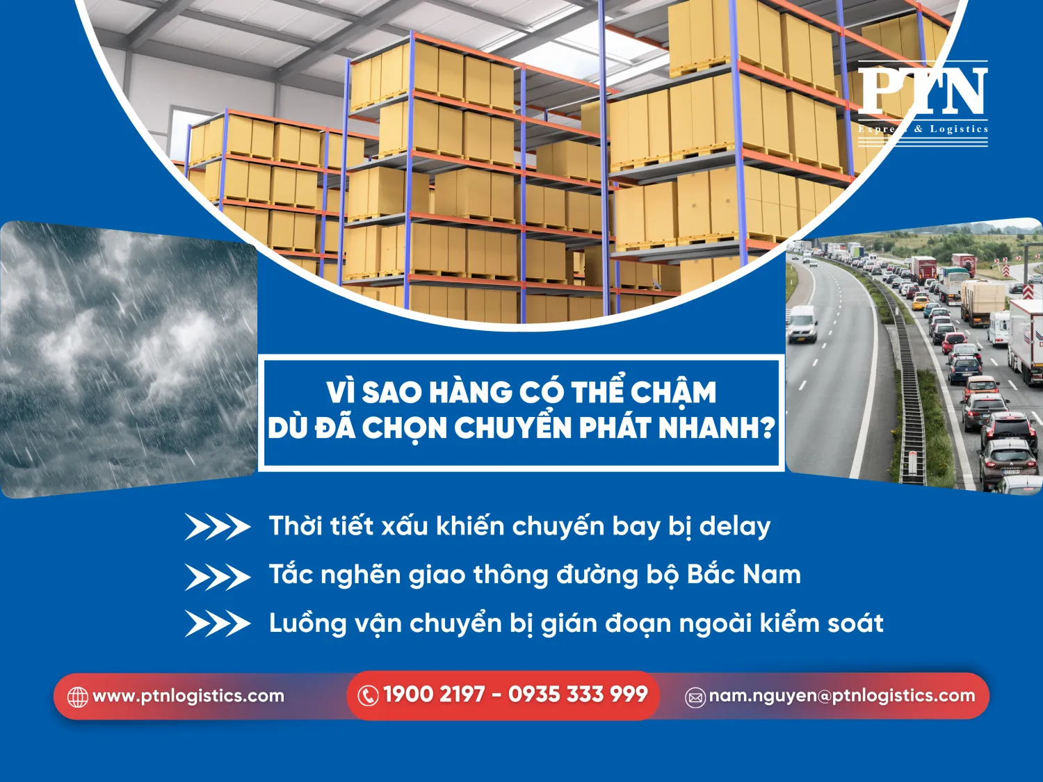 Yếu tố khách quan ảnh hưởng đến thời gian giao hàng