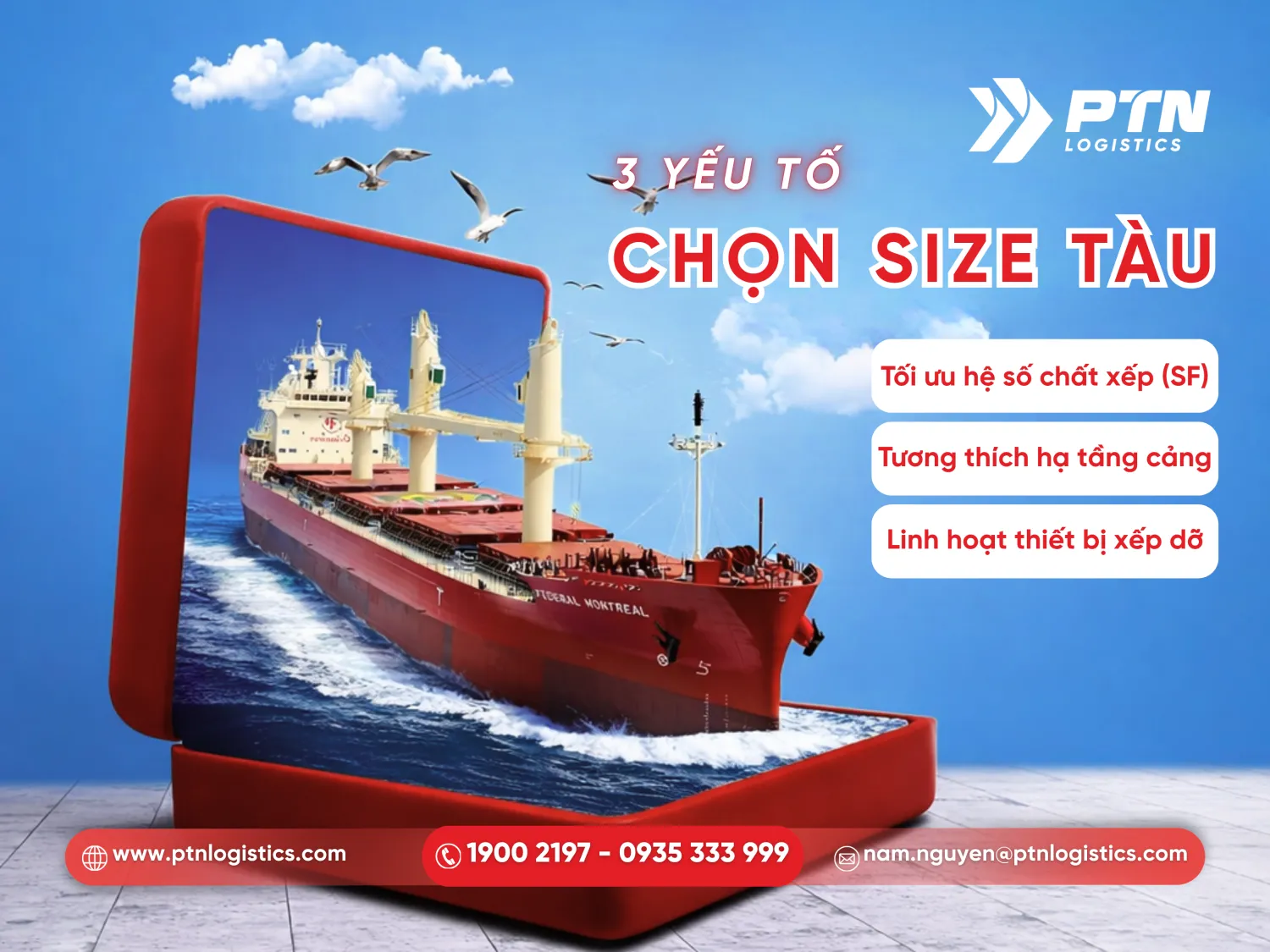 Yếu tố quan trọng khi lựa chọn size tàu