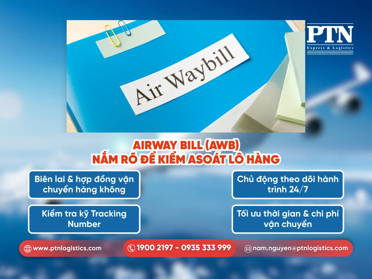 Airway bill-Nắm rõ để kiểm soát lô hàng
