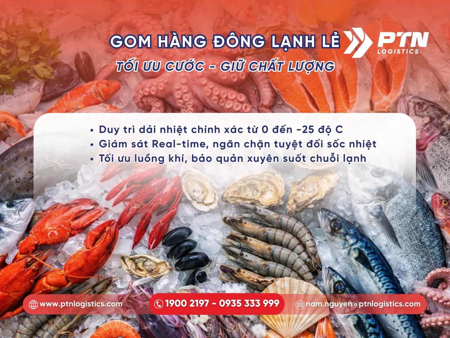 Các đặc điểm kỹ thuật của hàng đông lạnh