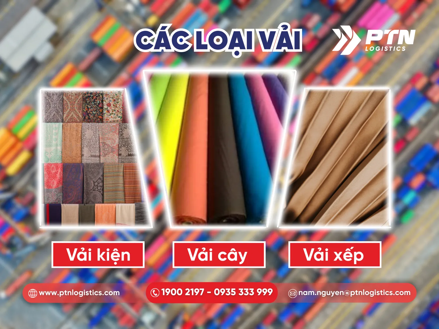 Các loại vải phổ biến