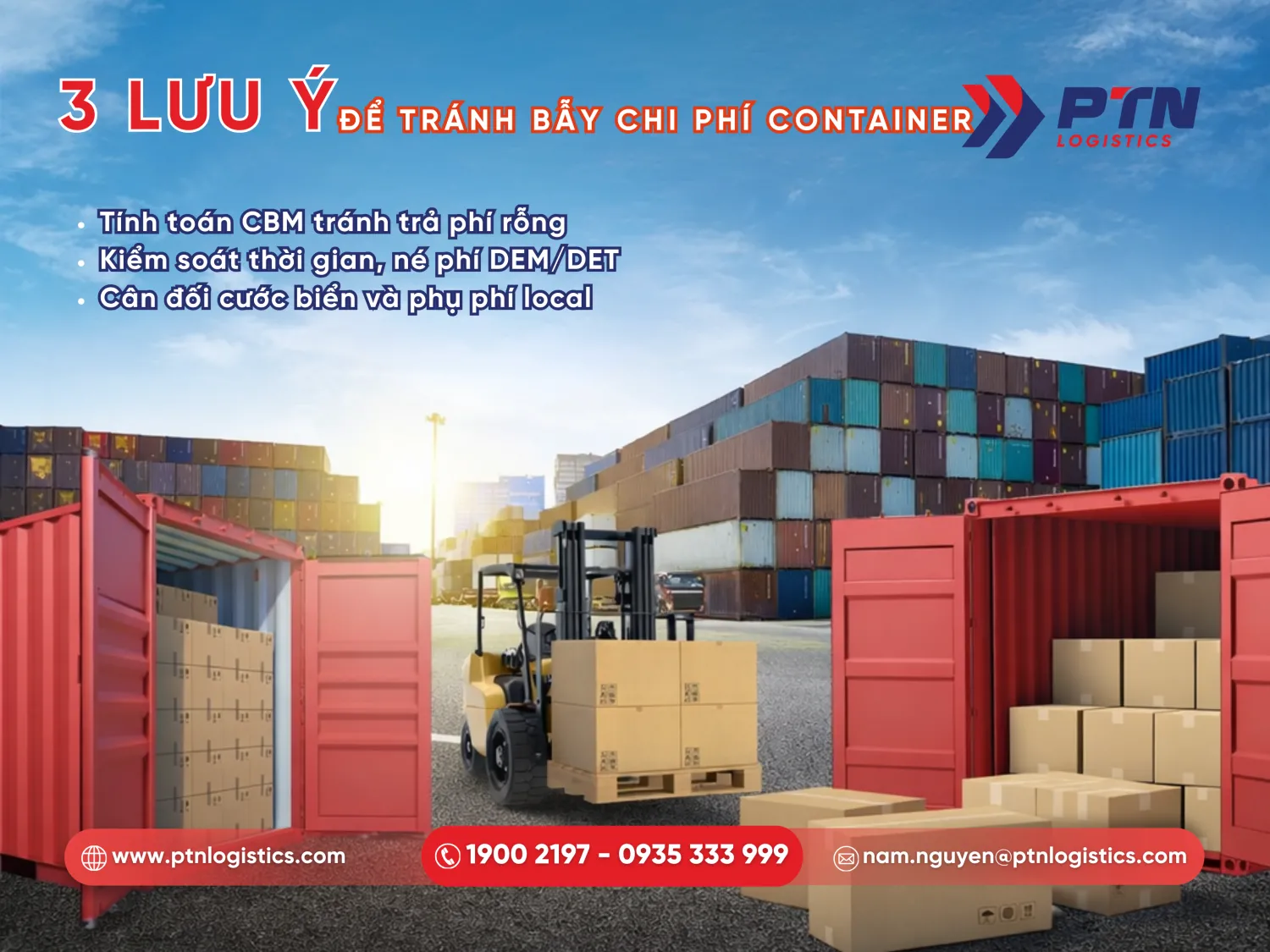 Các lưu ý quan trọng khi chọn container