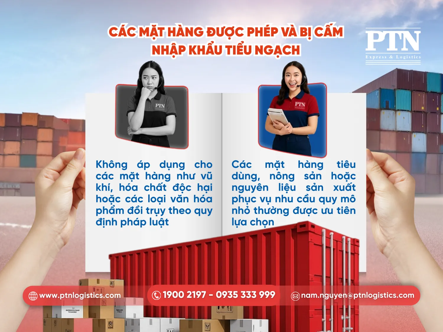 Các mặt hàng được phép và bị cấm nhập khẩu tiểu ngạch