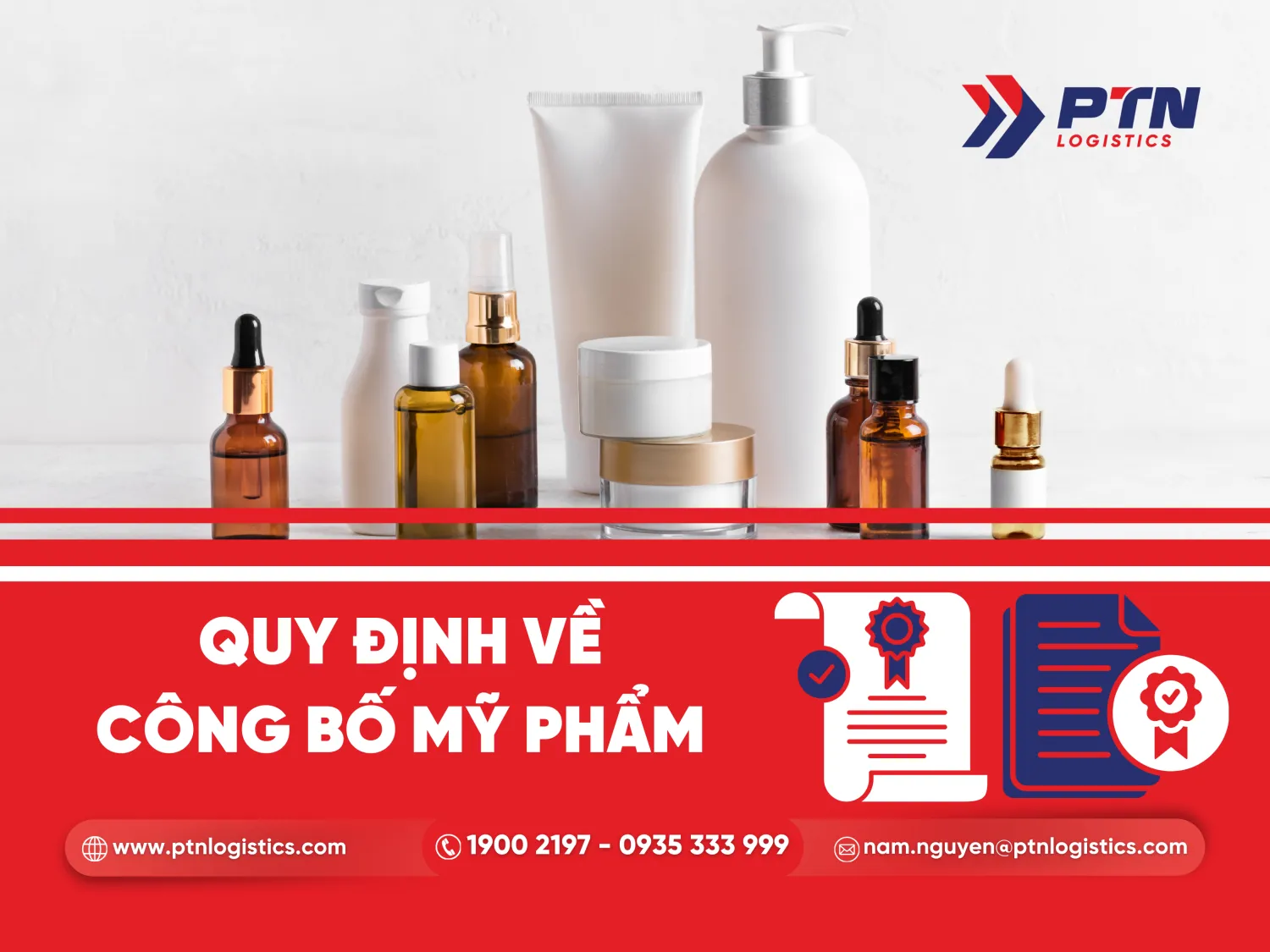 Các quy định về công bố mỹ phẩm