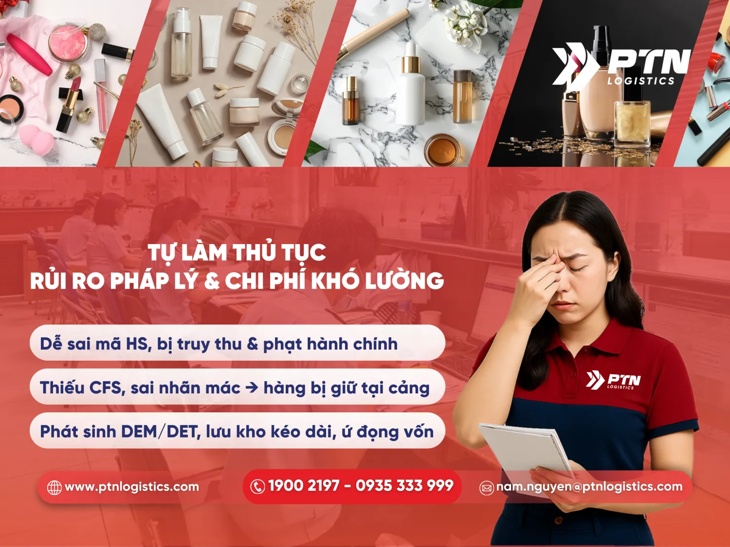 Các rủi ro khi tự làm thủ tục nhập khẩu mỹ phẩm Hàn Quốc