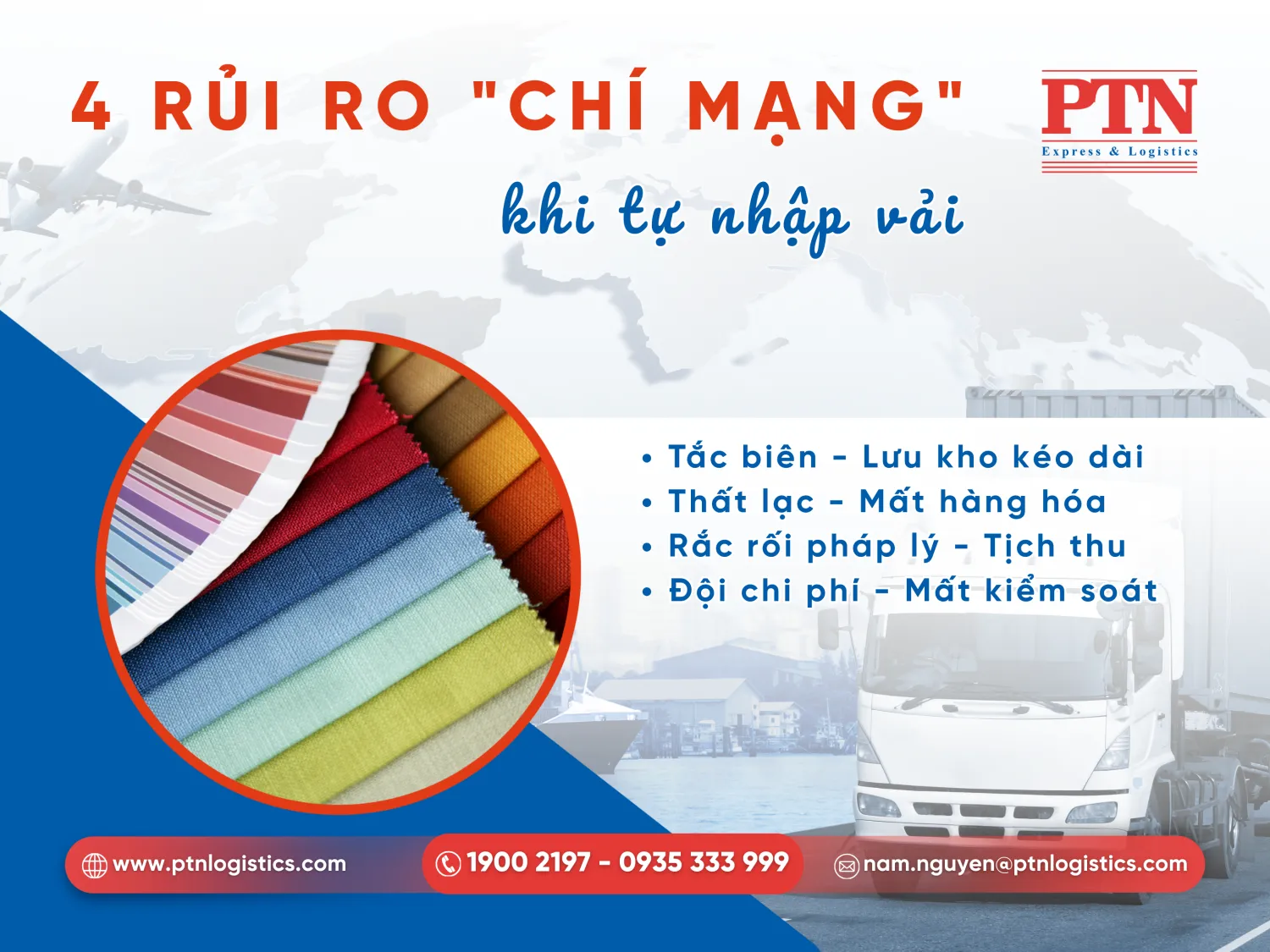 Các rủi ro khi tự nhập vải Trung Quốc